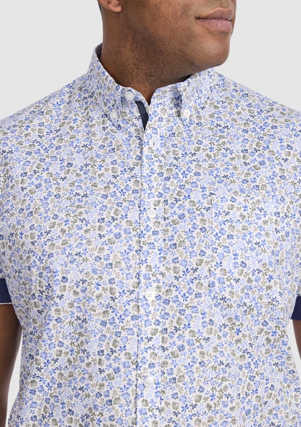 White Ezra Stretch Shirt