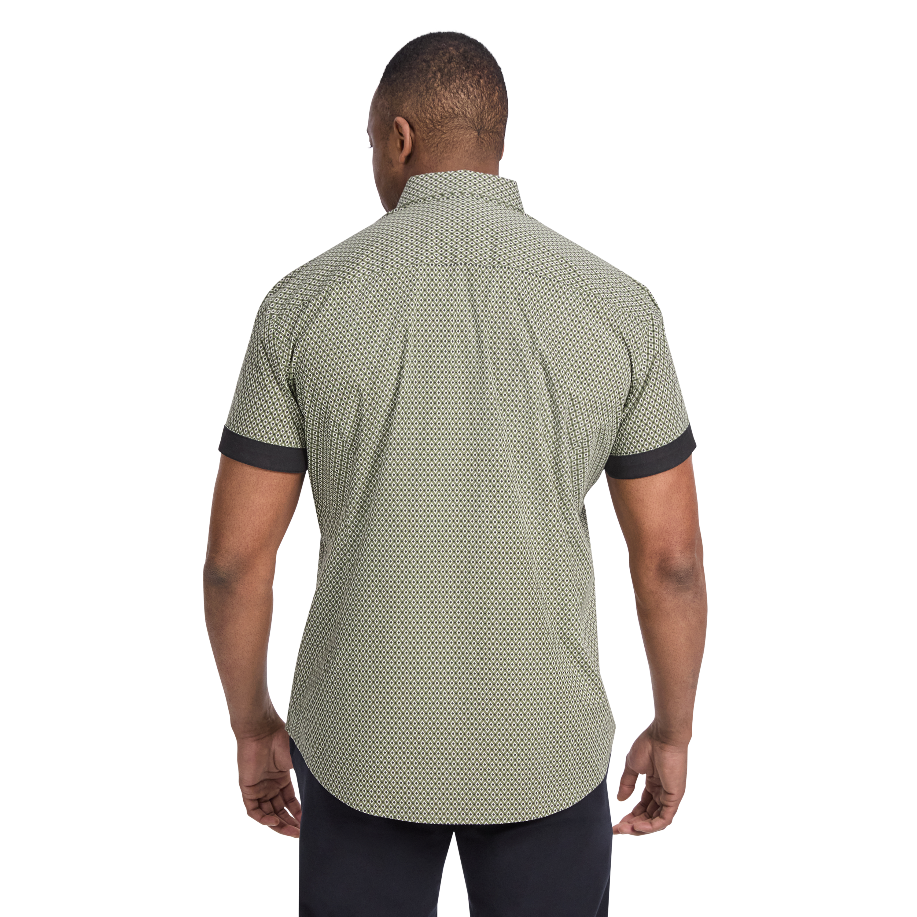 Green Diamond Stretch Shirt