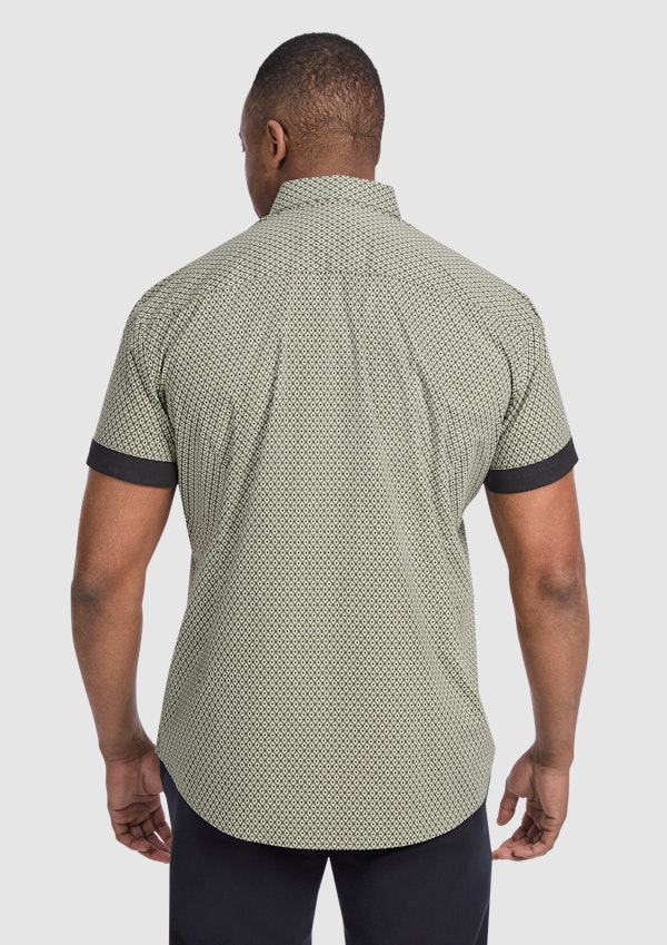 Green Diamond Stretch Shirt