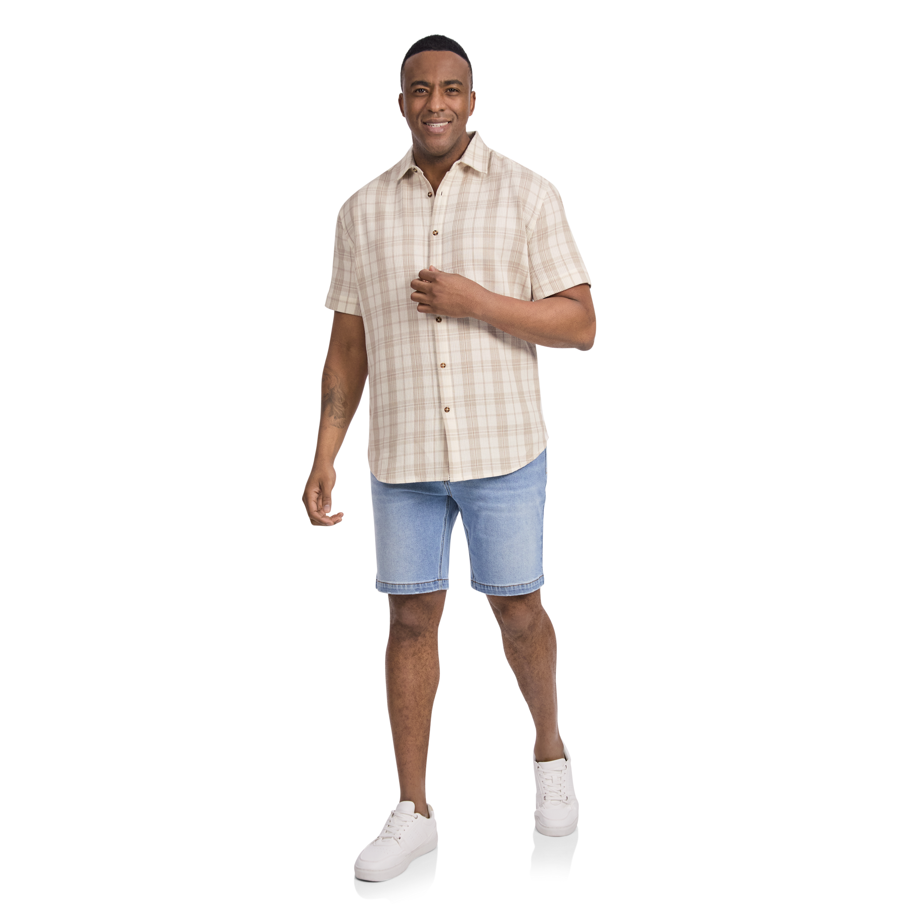 Biscuit Madras Check Shirt