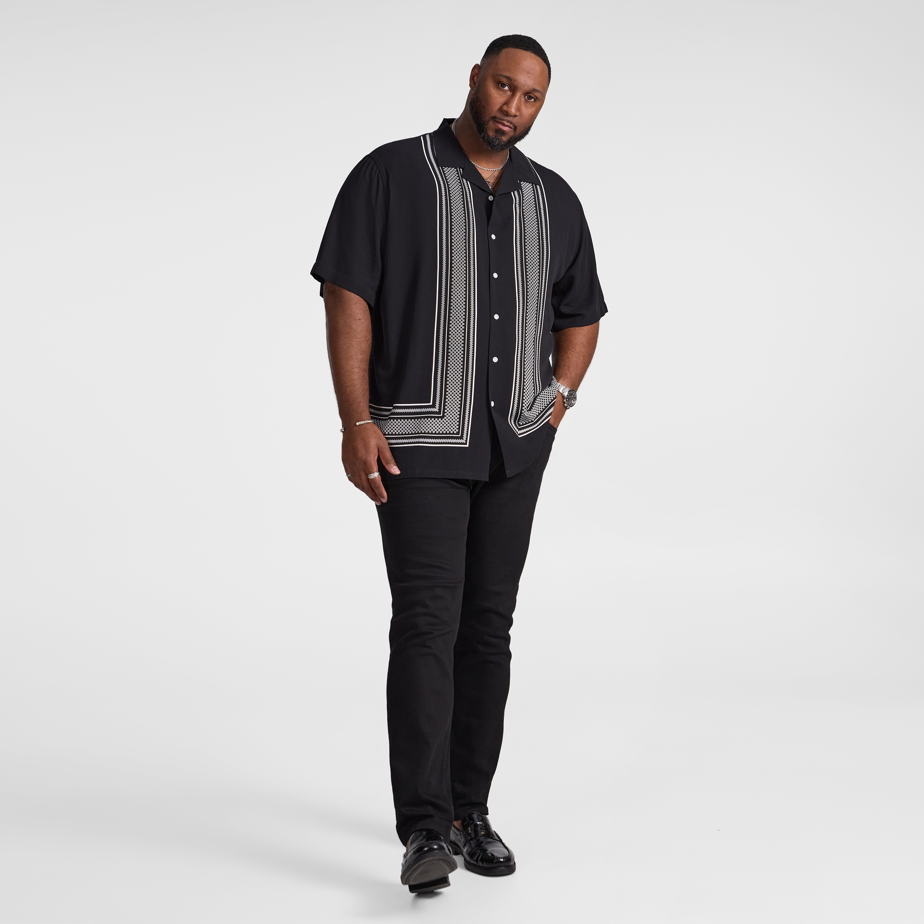 Black Jamaica Relaxed Fit Shirt