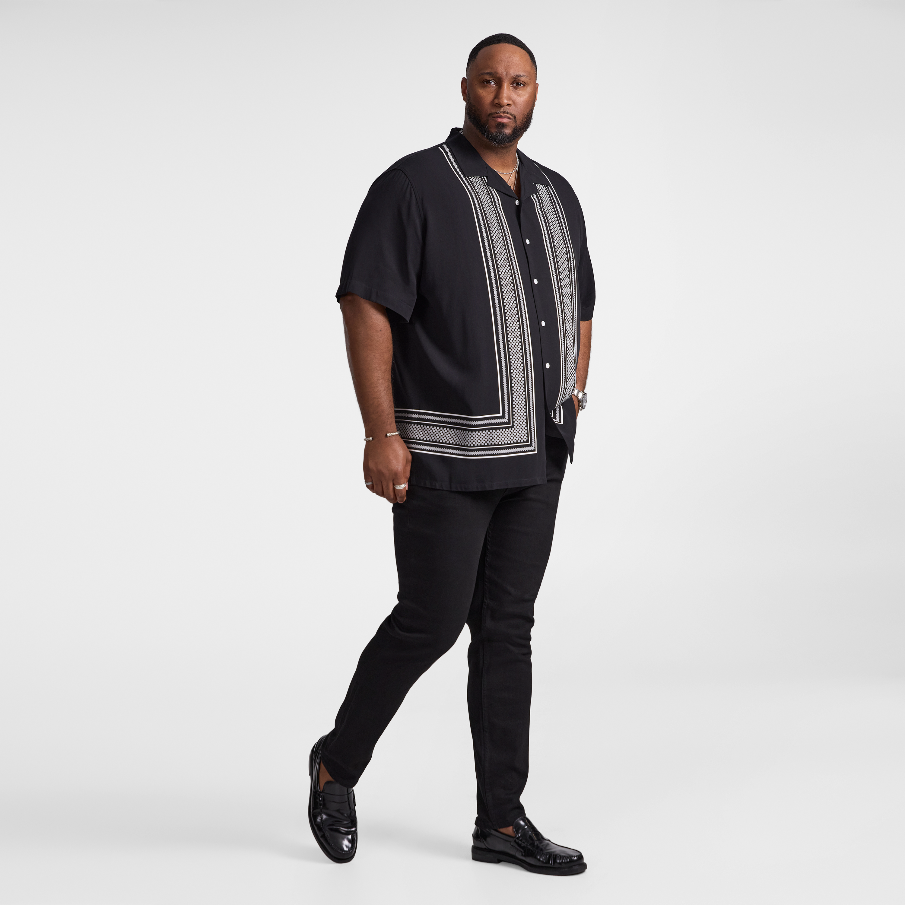 Black Jamaica Relaxed Fit Shirt