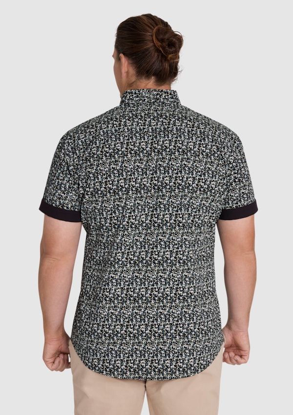 Black Reginal Stretch Shirt