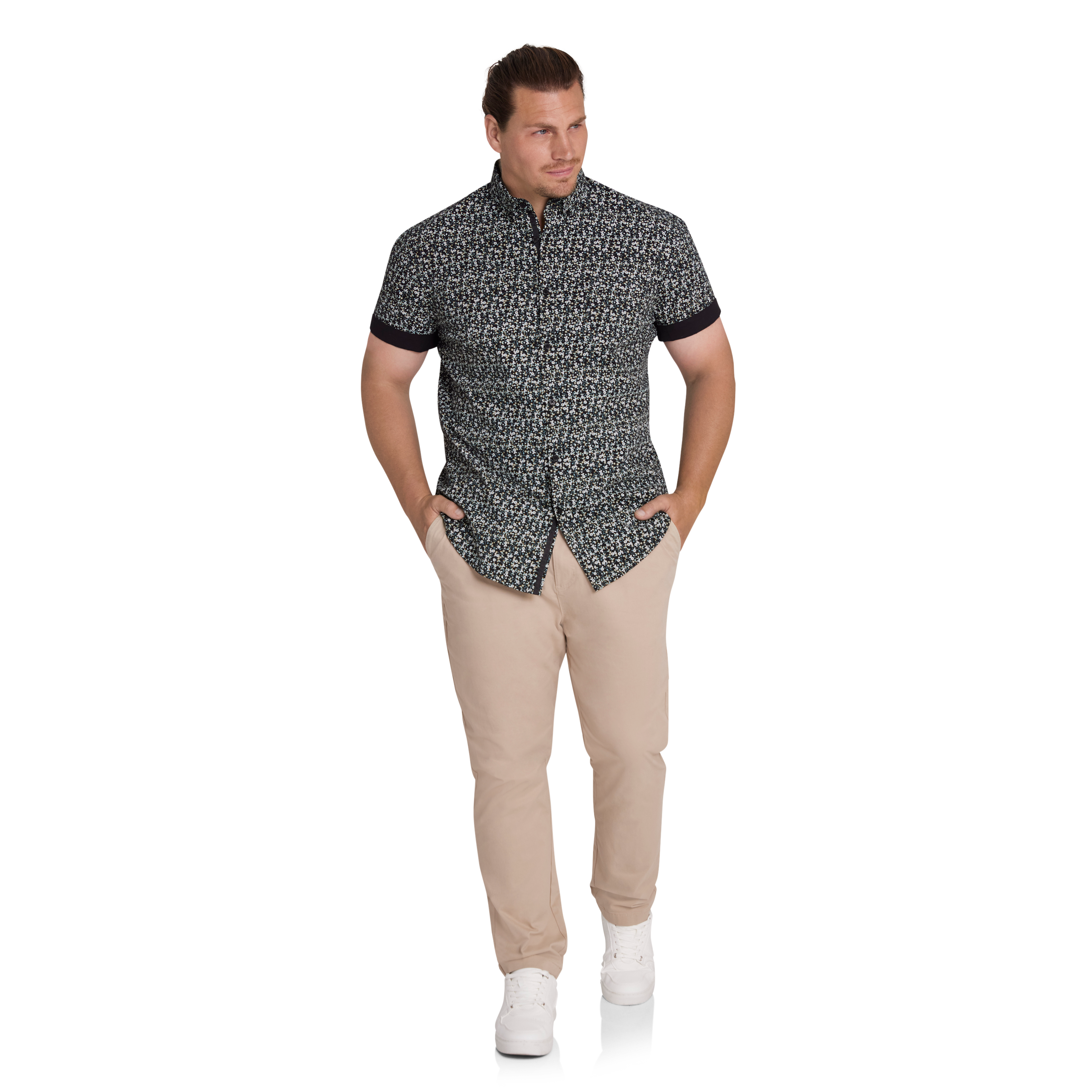 Black Reginal Stretch Shirt