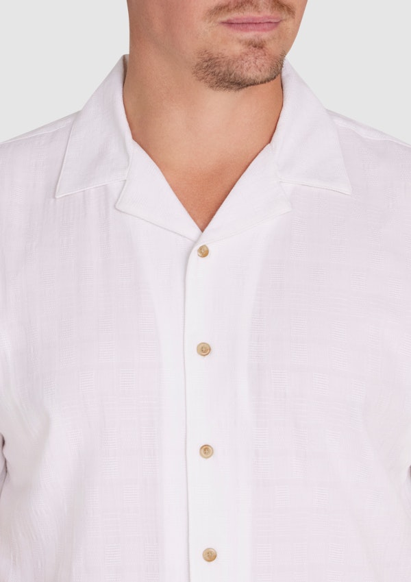 White Barclay Relaxed Fit Shirt