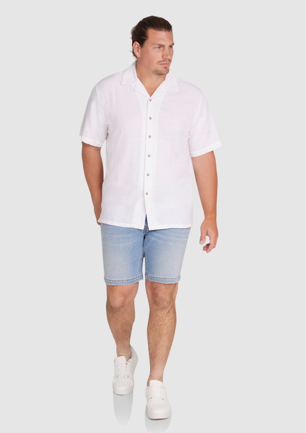 White Barclay Relaxed Fit Shirt