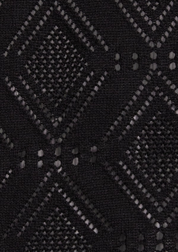 Black Alfred Relaxed Fit Knit Shirt