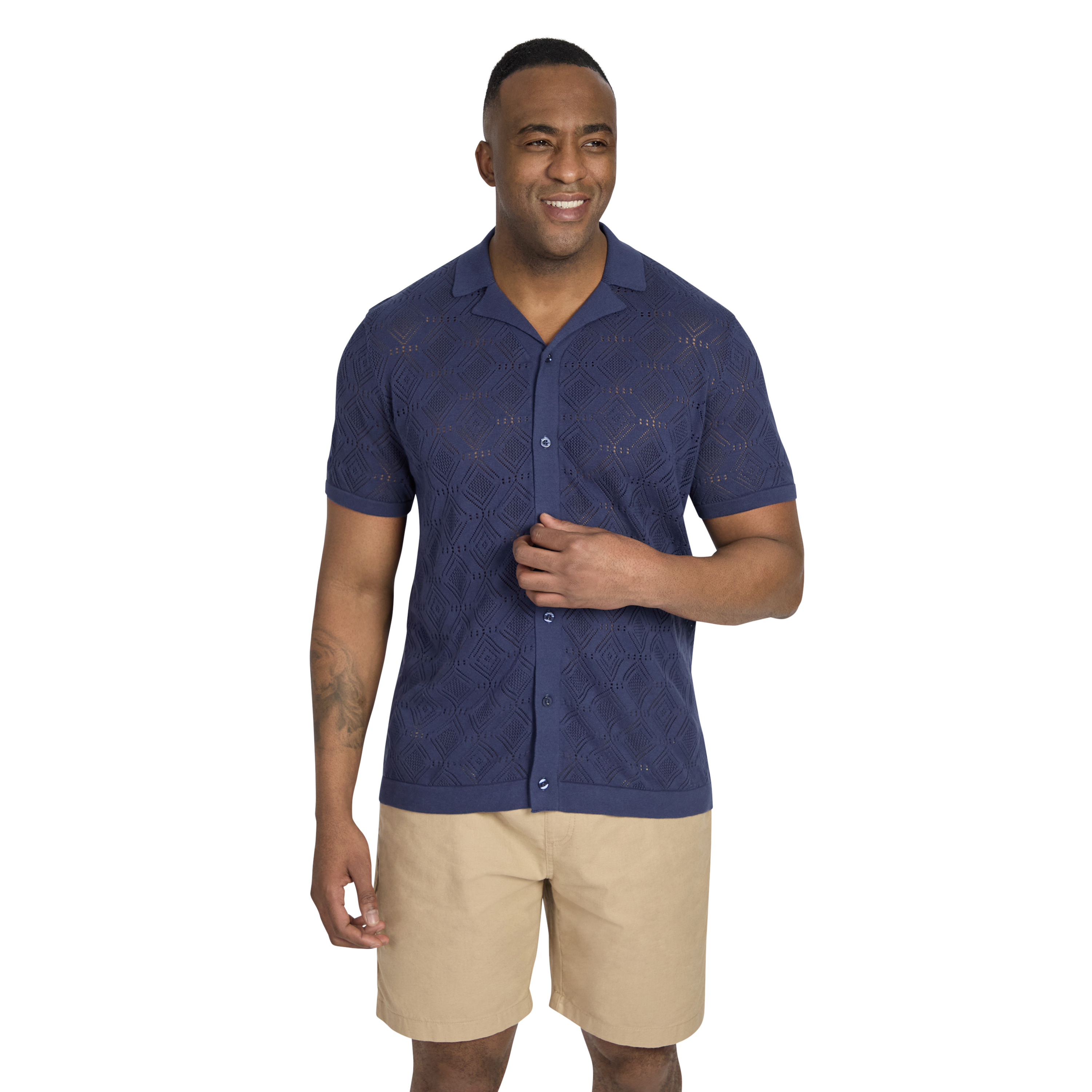 ALFRED RELAXED FIT KNIT SHIRT