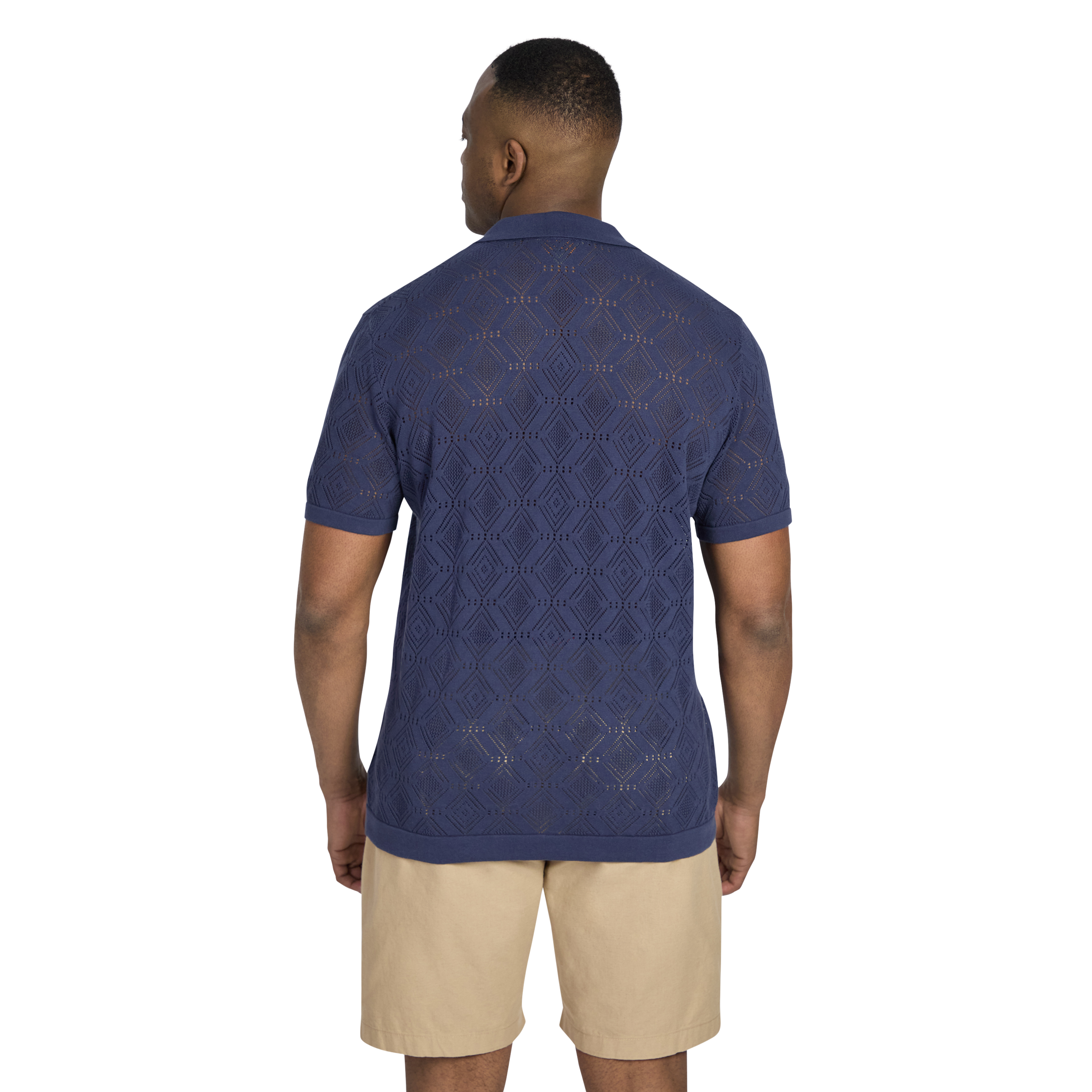 Blue Alfred Relaxed Fit Knit Shirt