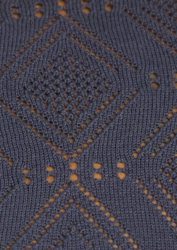 Blue Alfred Relaxed Fit Knit Shirt