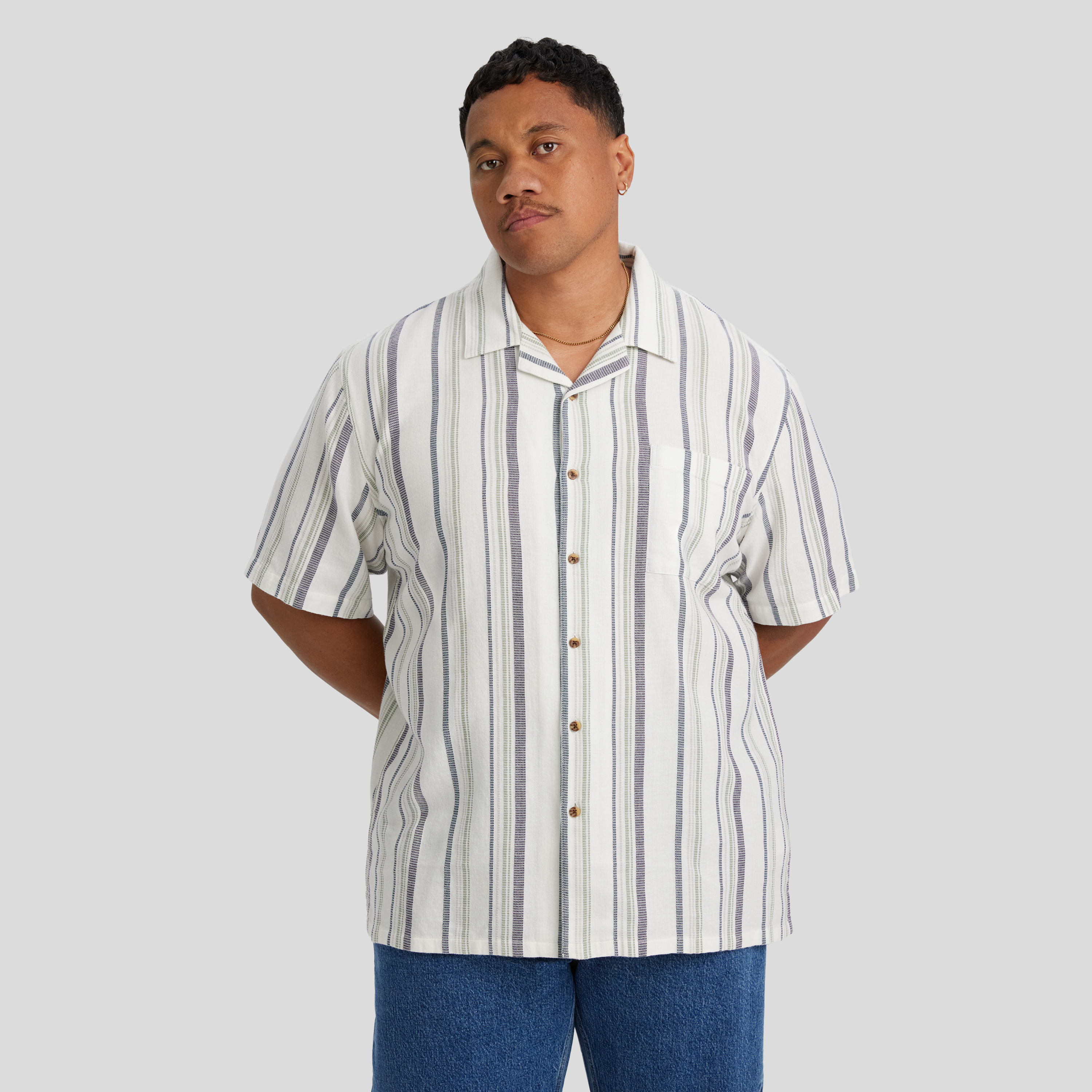 Figaro Relaxed Stripe Shirt