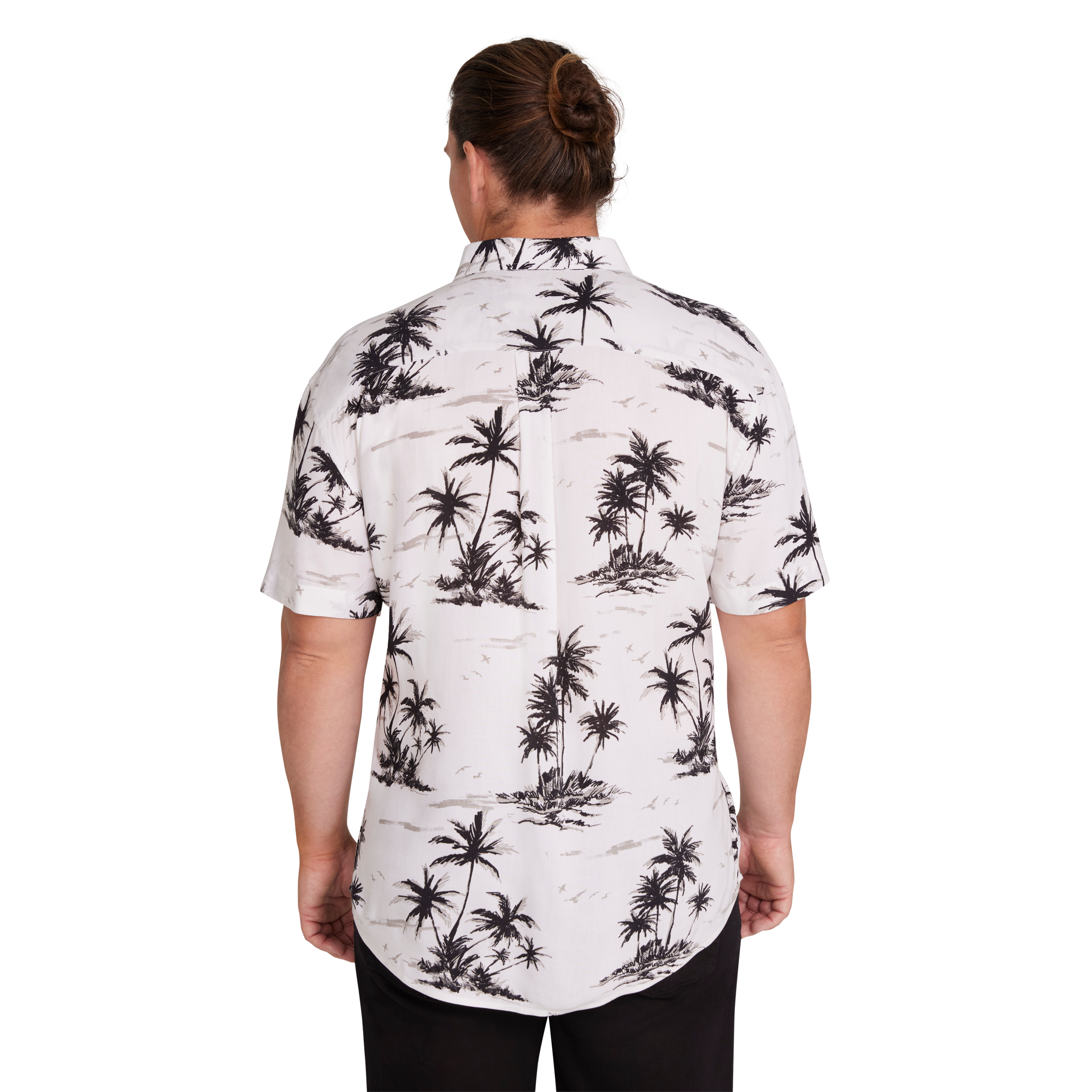 White Paradise Print Shirt