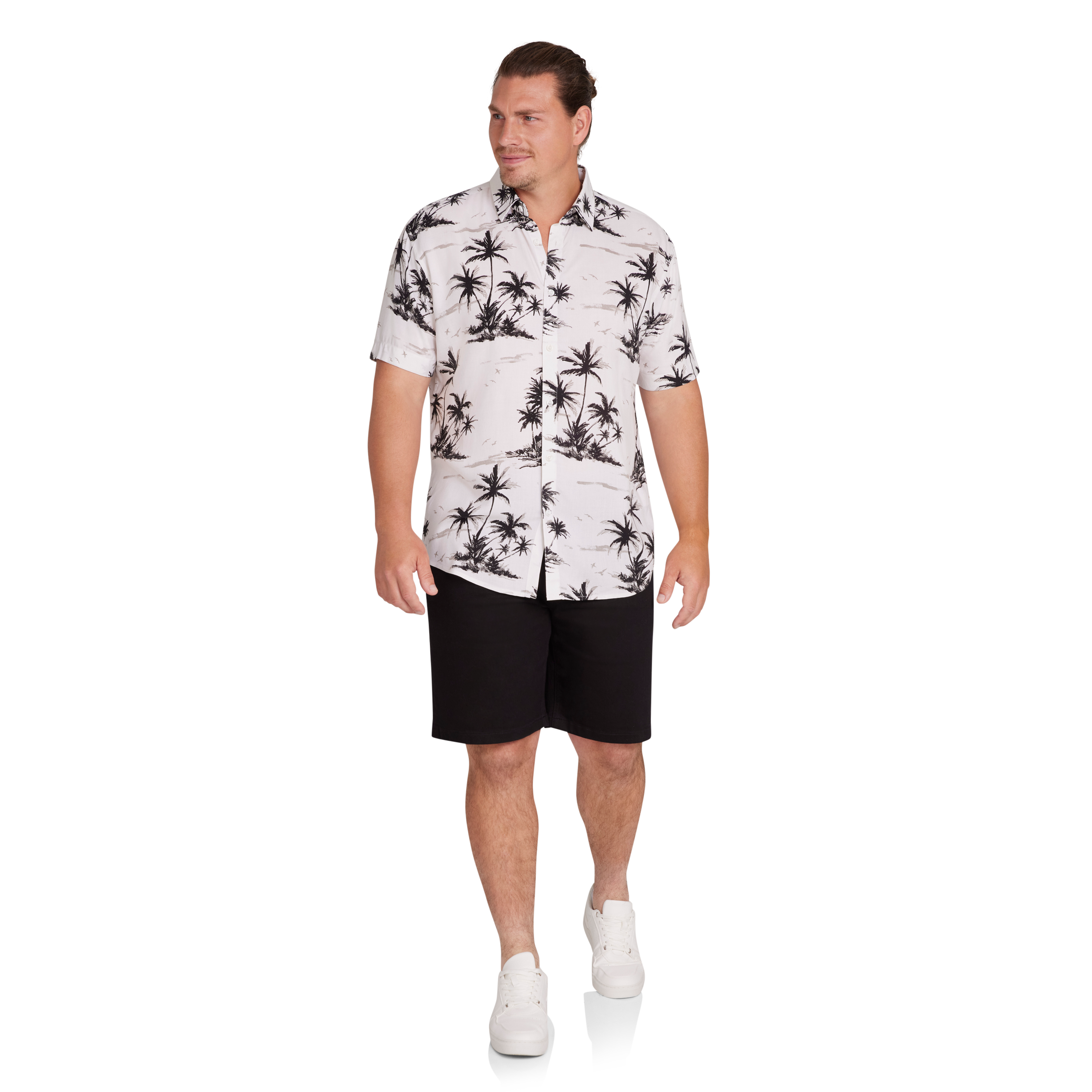 White Paradise Print Shirt