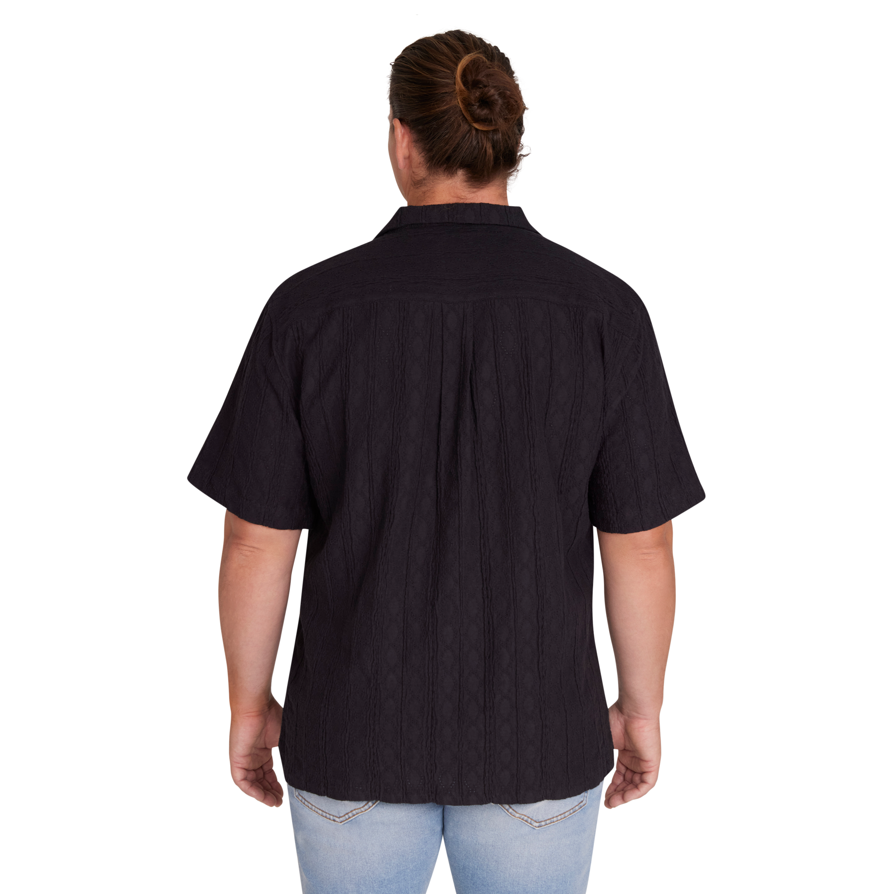 Black Chifley Relaxed Fit Shirt
