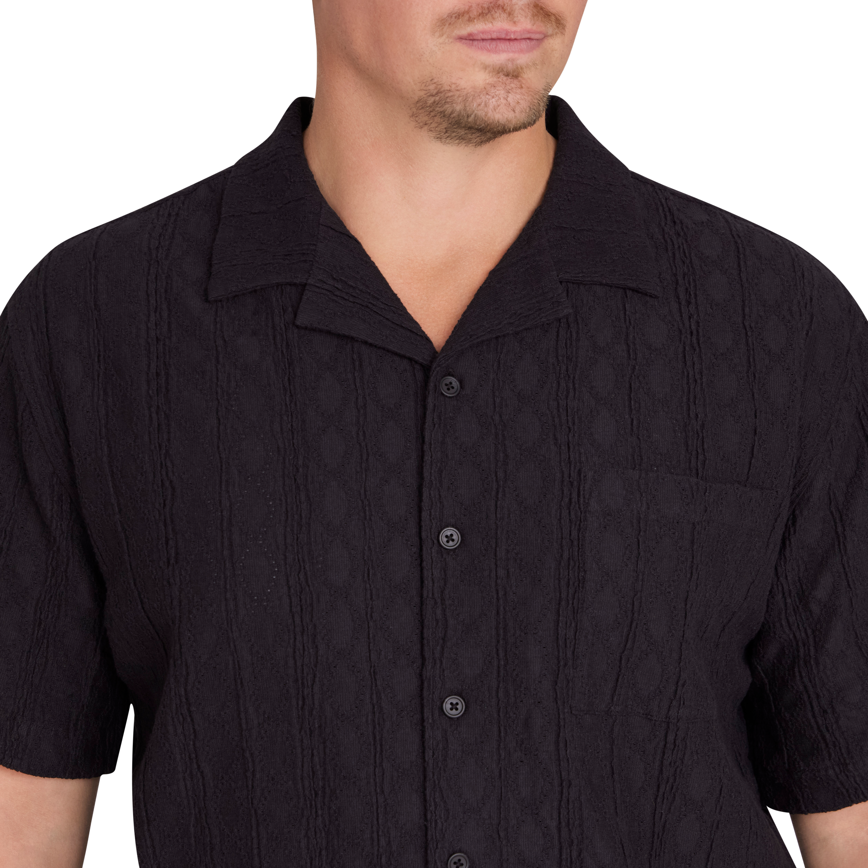 Black Chifley Relaxed Fit Shirt