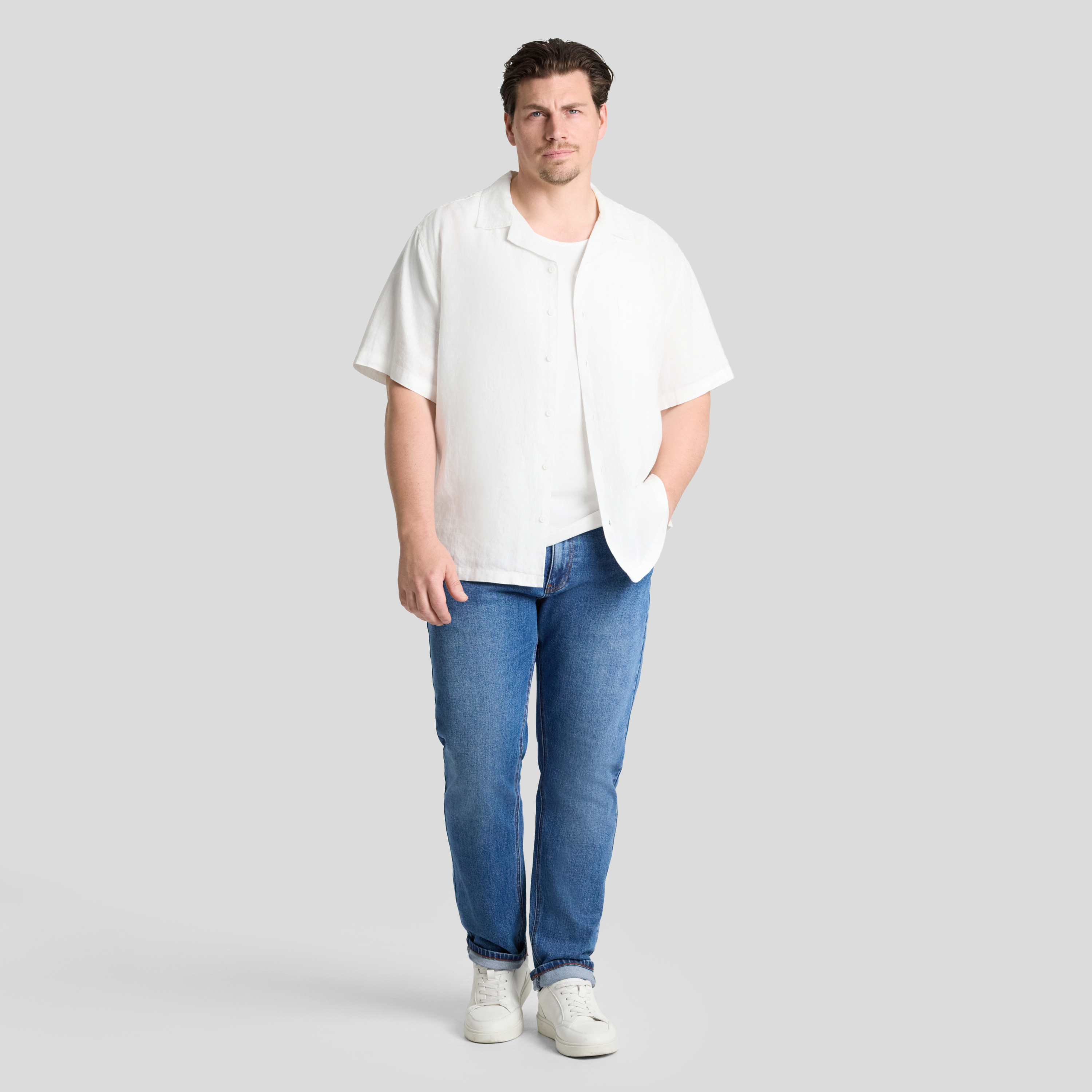 White Essential Rib Singlet