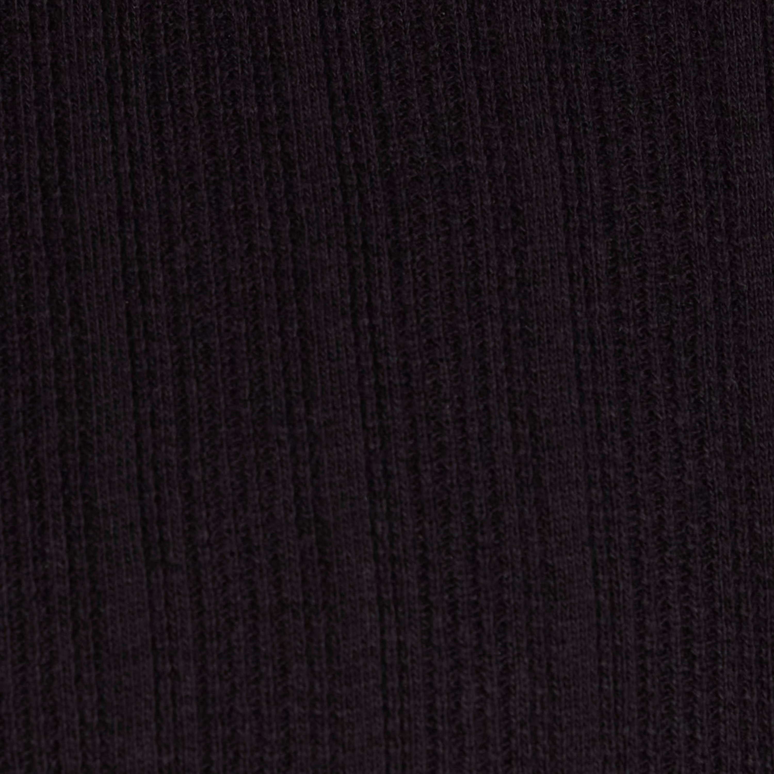 Black Textured Crew Neck Tee