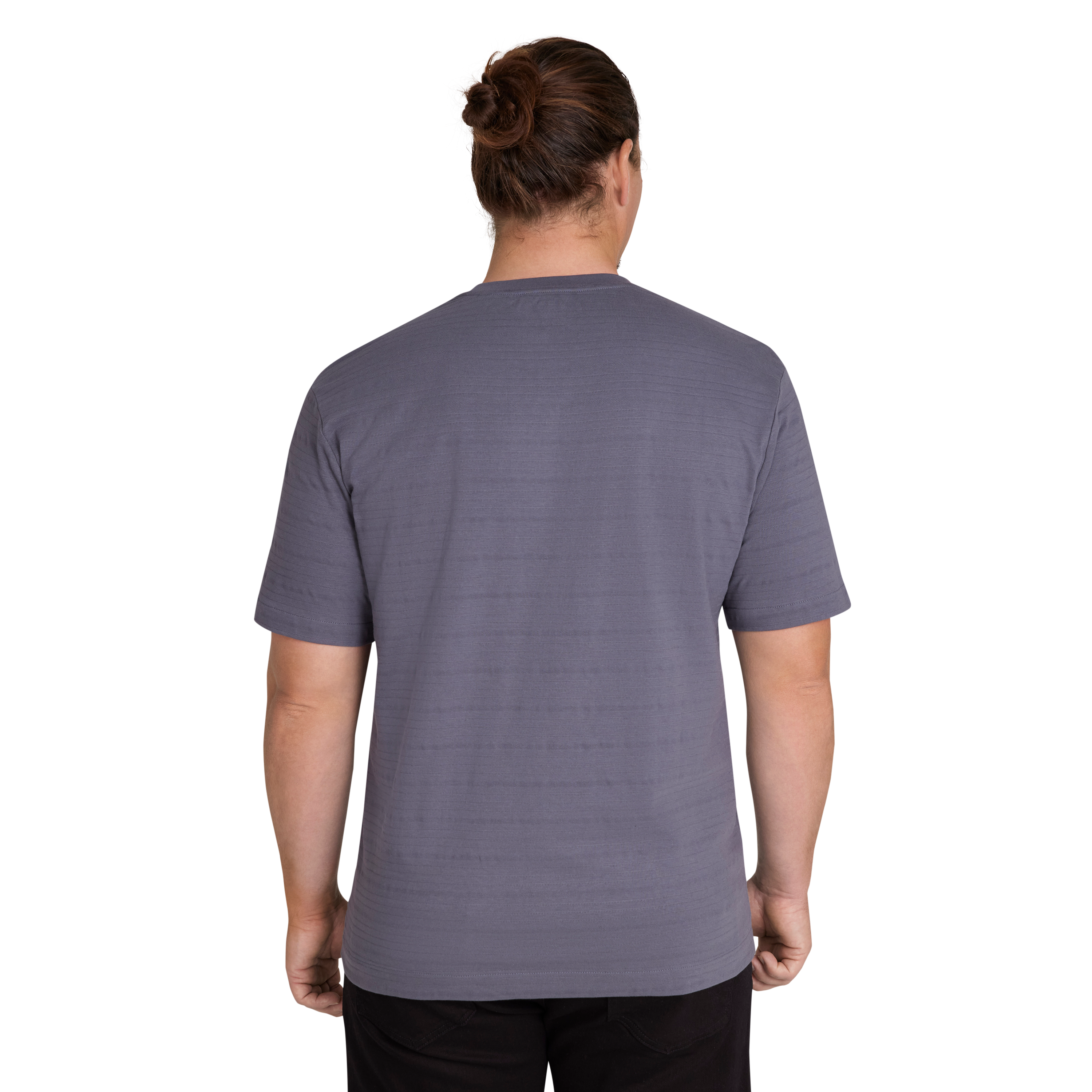 Vintage Blue Textured Stripe Tee