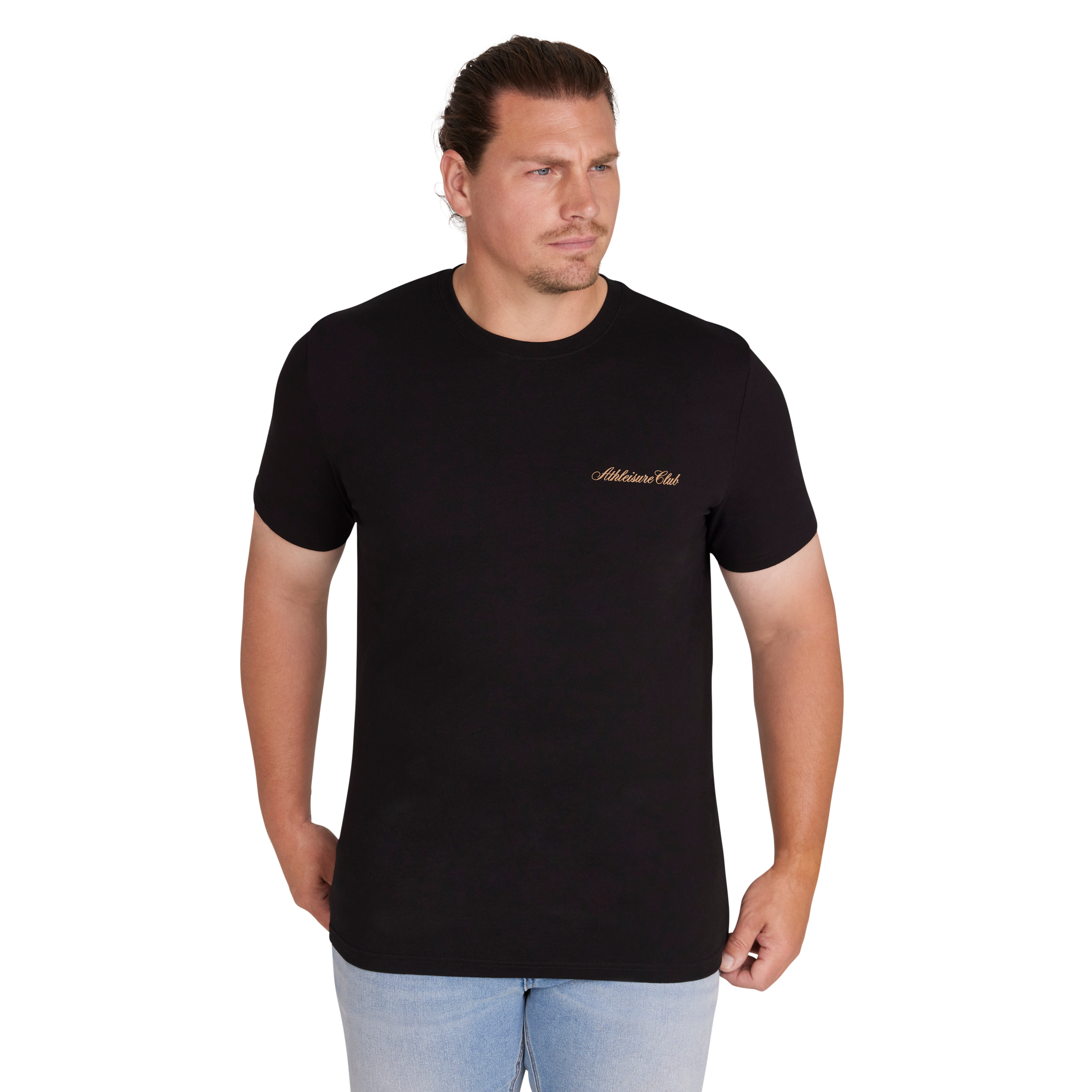 Black Pasadena Crew Neck Tee