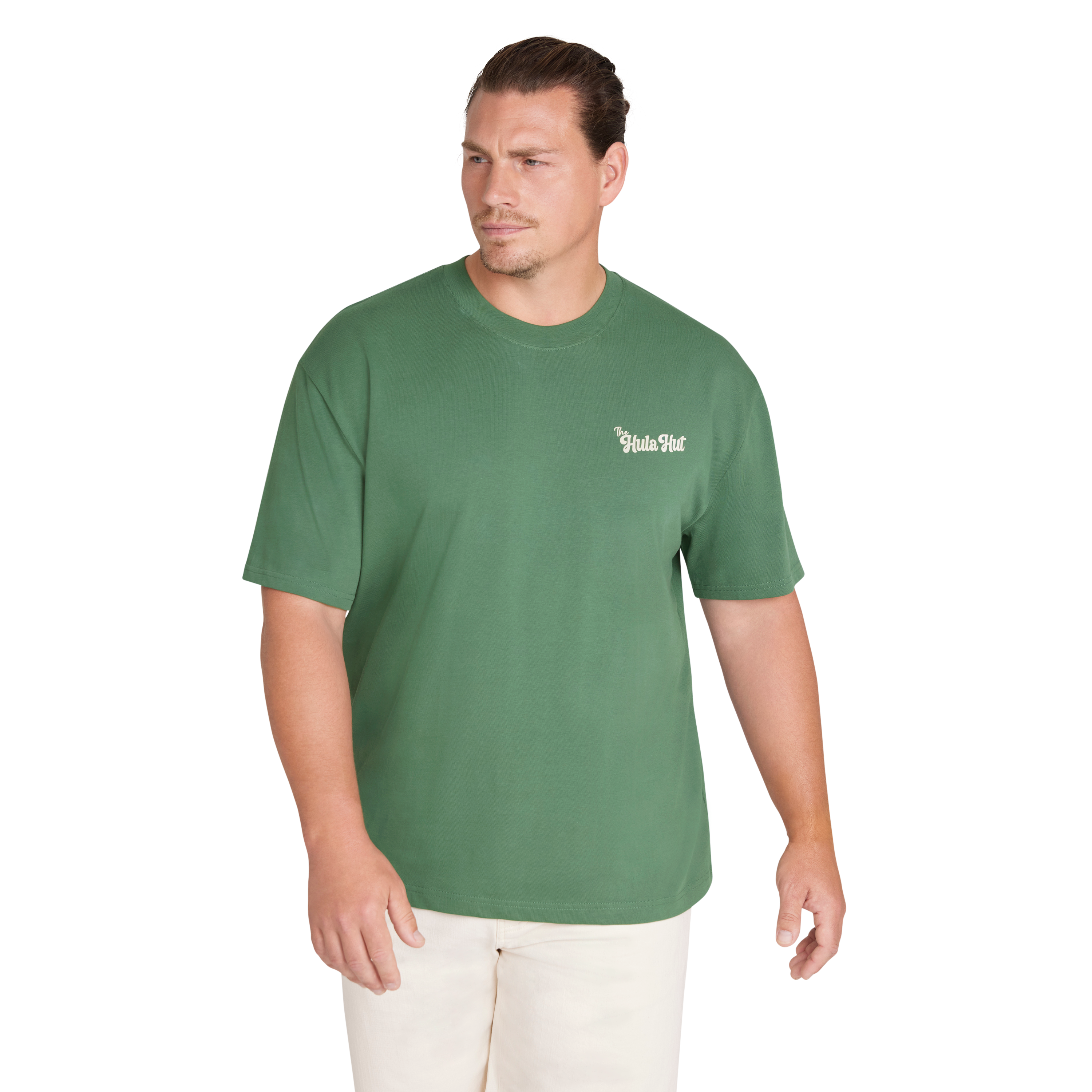 Hunter Green Palms Relaxed Fit Tee