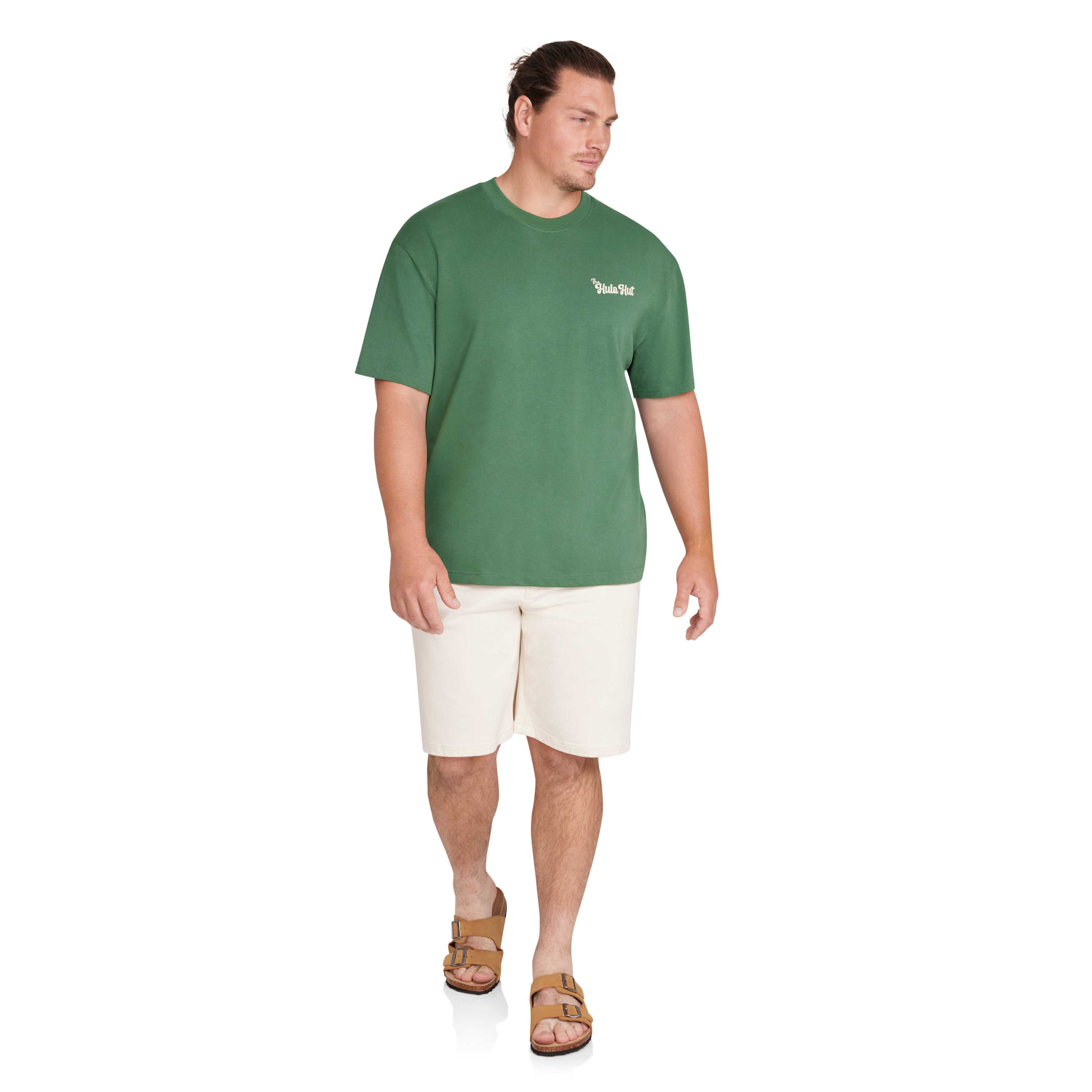 Hunter Green Palms Relaxed Fit Tee