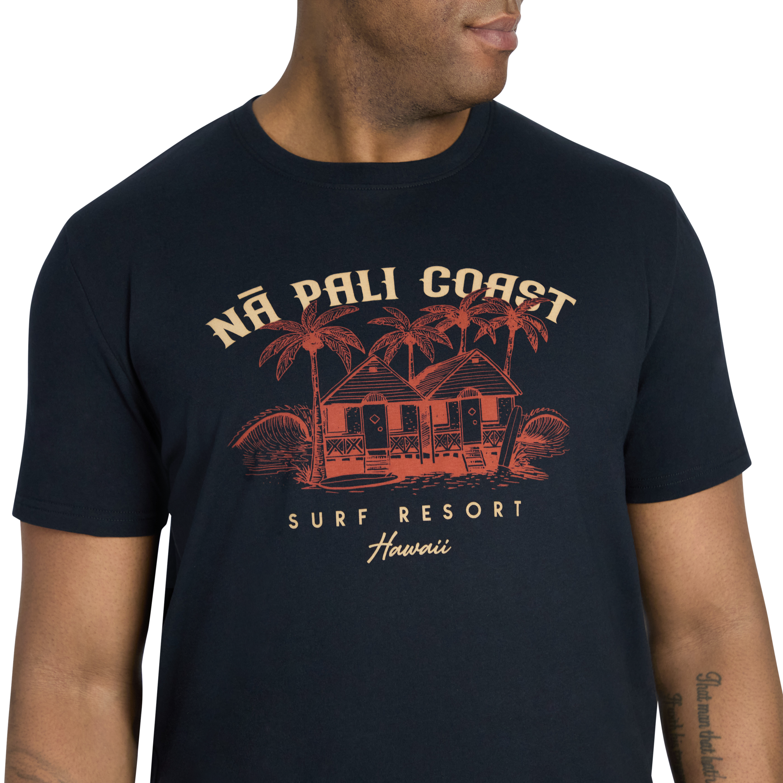 Navy Hawaii Crew Neck Tee