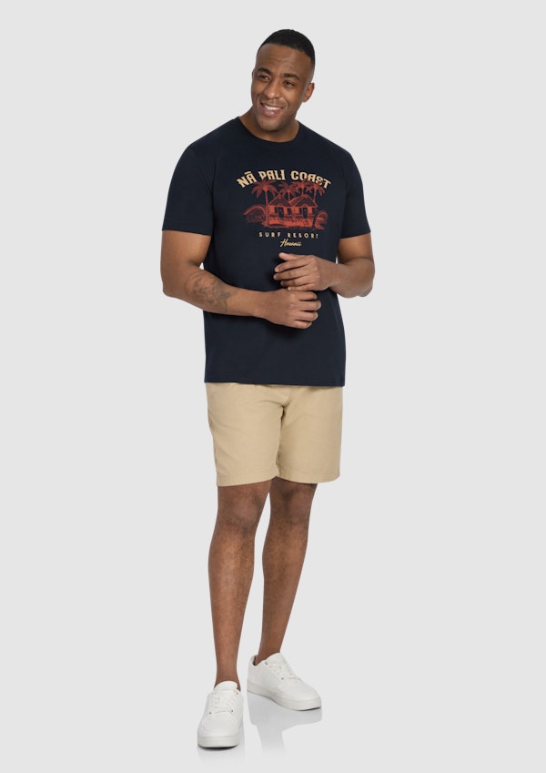 Navy Hawaii Crew Neck Tee