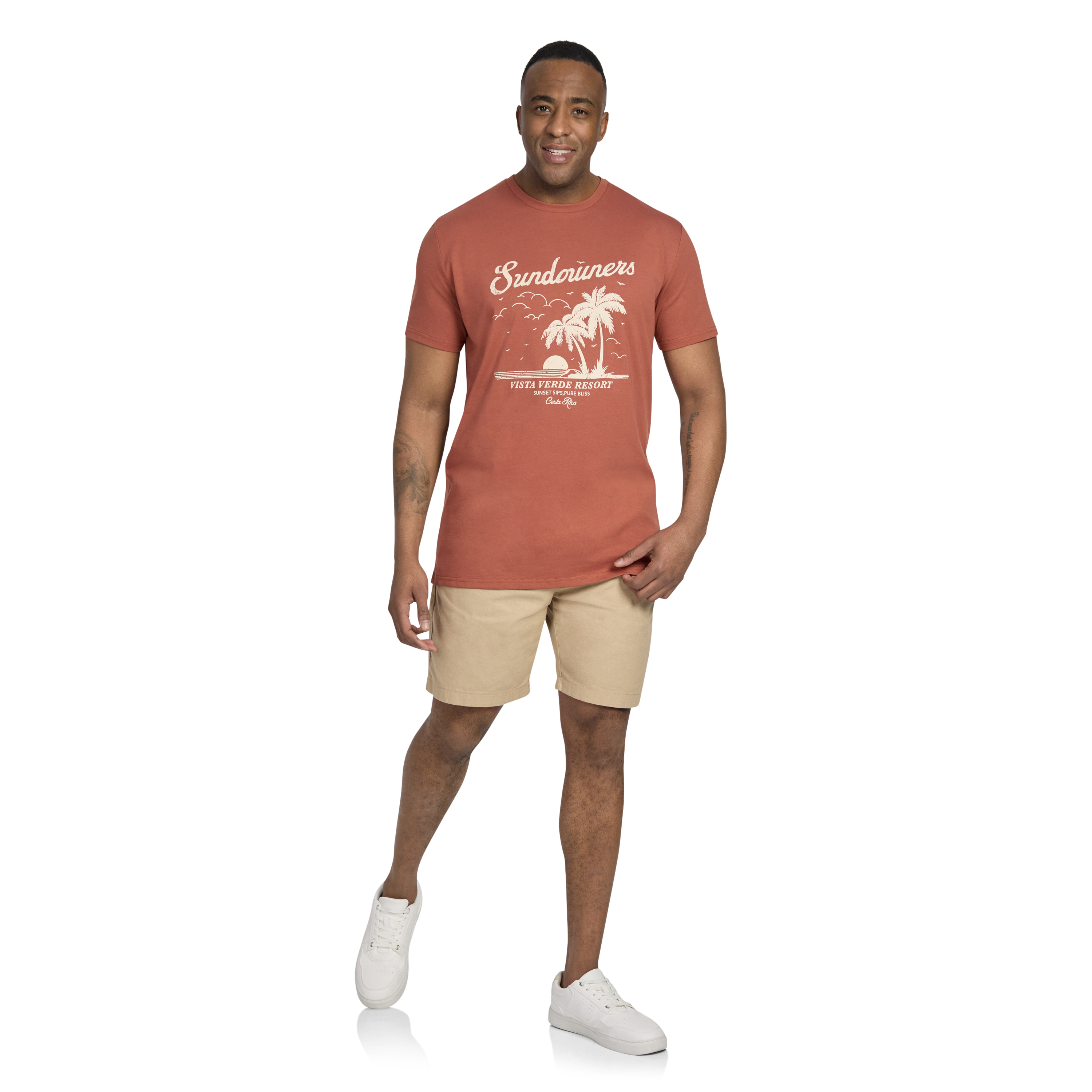 Clay Tropical Longline Tee