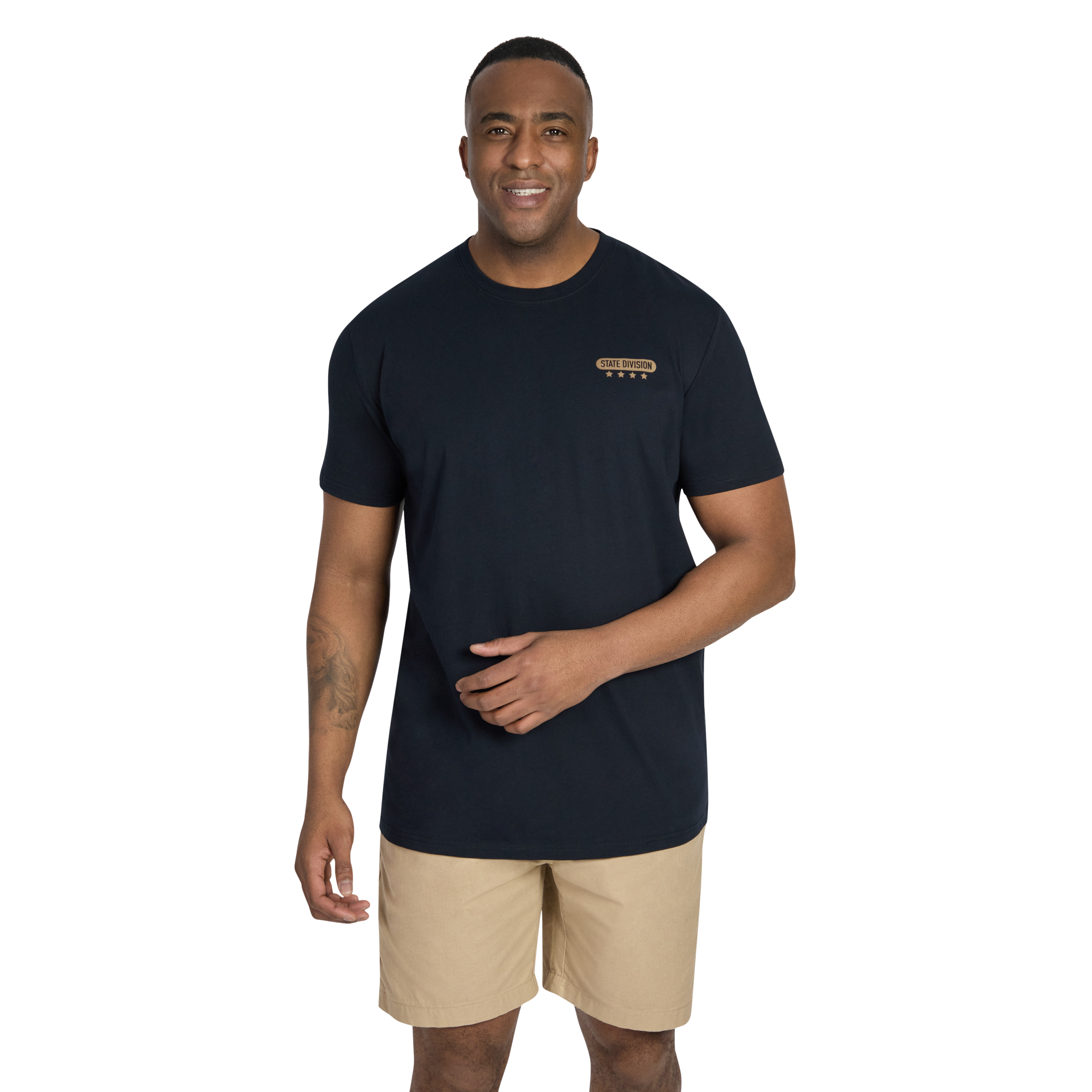 Navy Canyon Springs Longline Tee