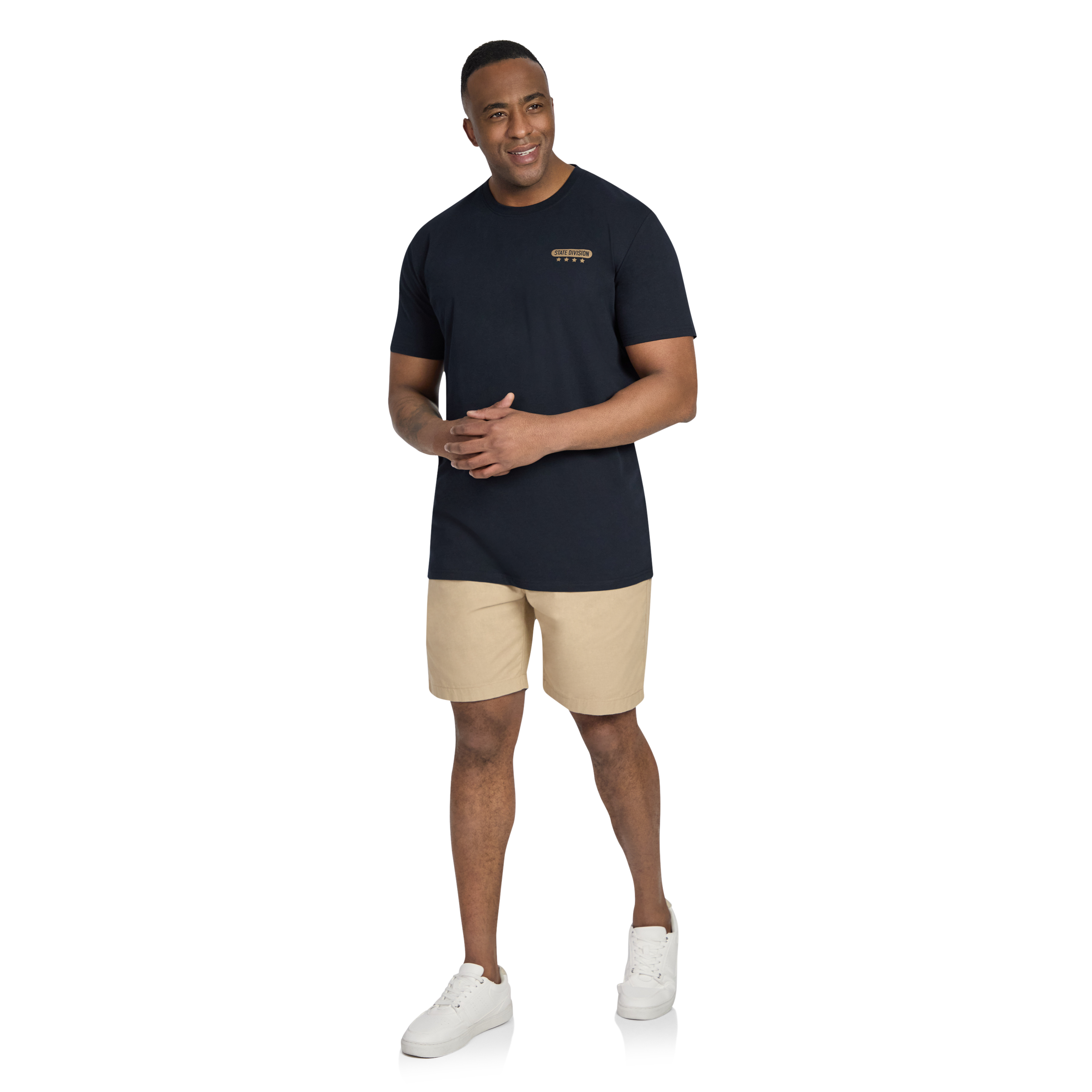 Navy Canyon Springs Longline Tee