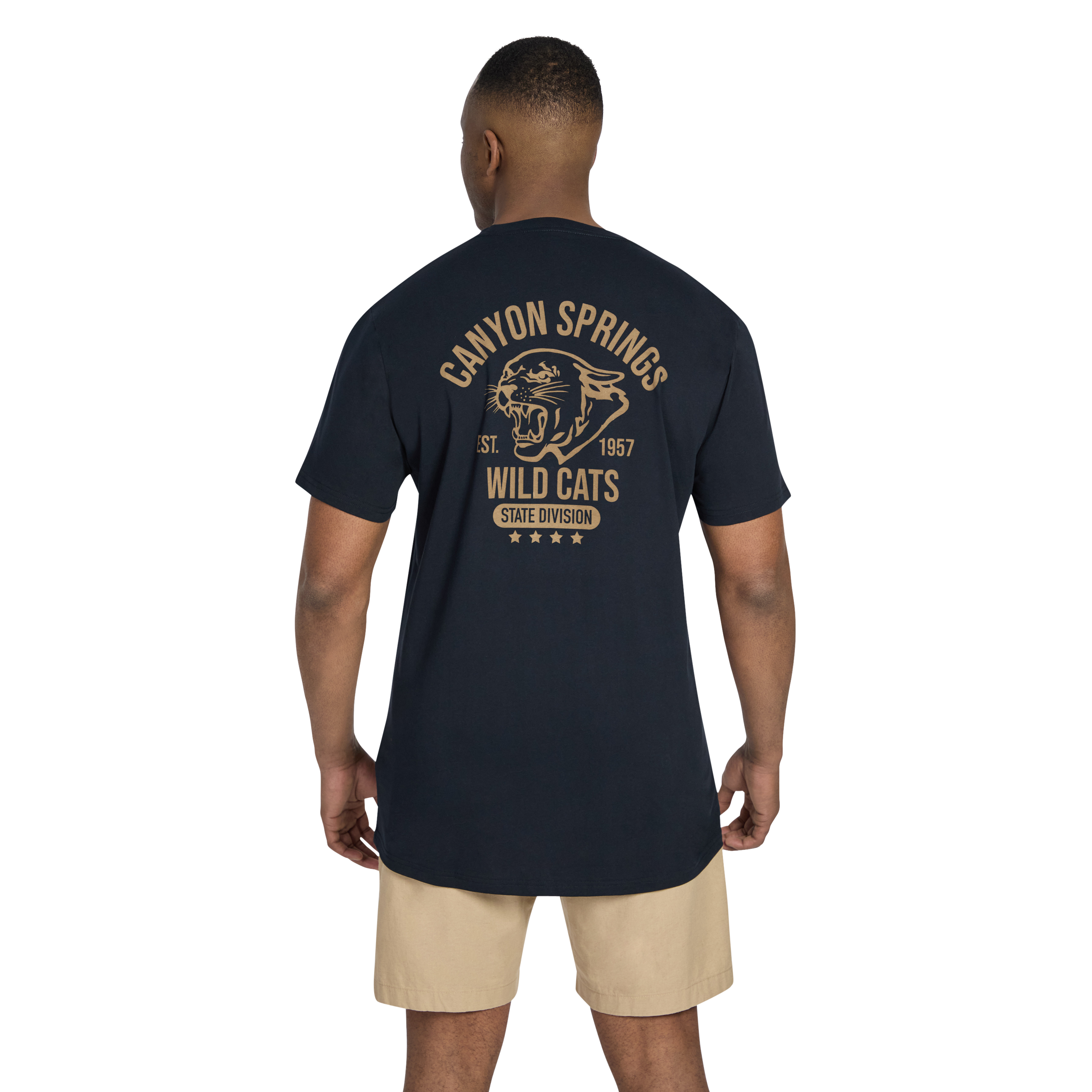 Navy Canyon Springs Longline Tee