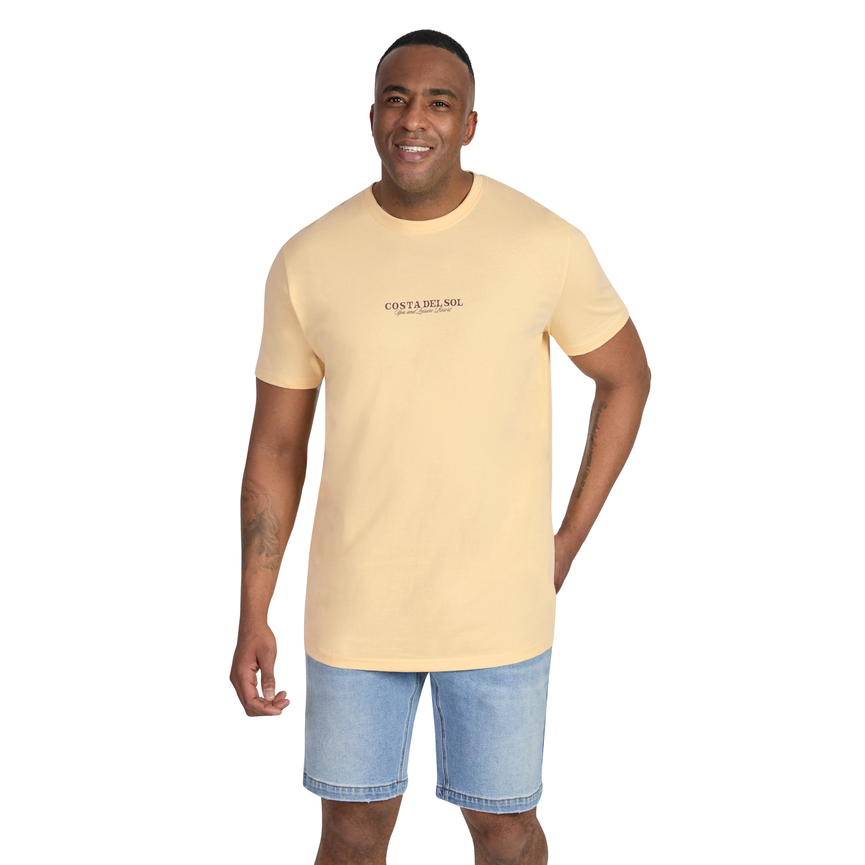 Yellow Coastal Escape Longline Tee