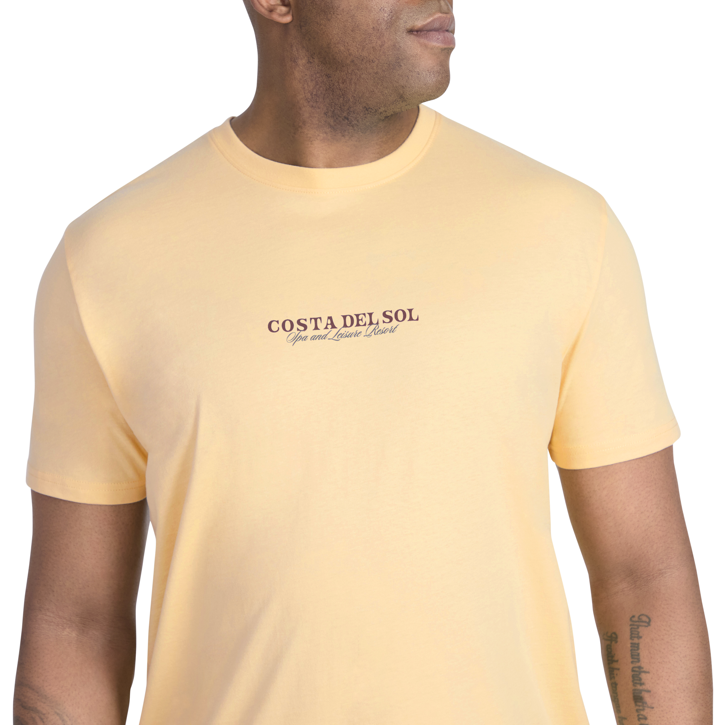 Yellow Coastal Escape Longline Tee