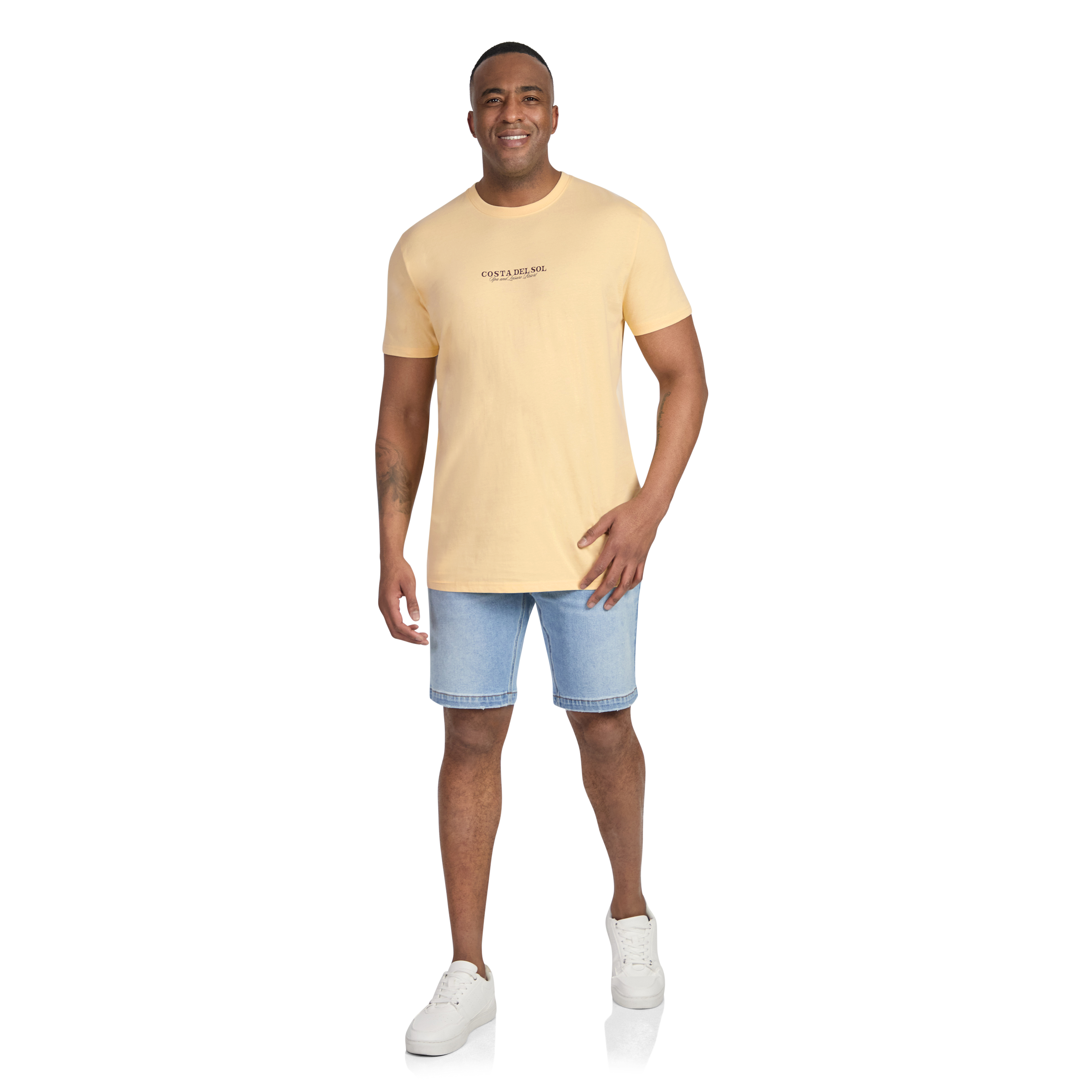 Yellow Coastal Escape Longline Tee