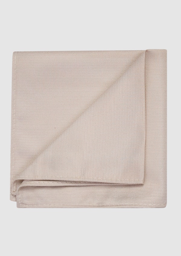 Champagne Plain Twill Pocket Square