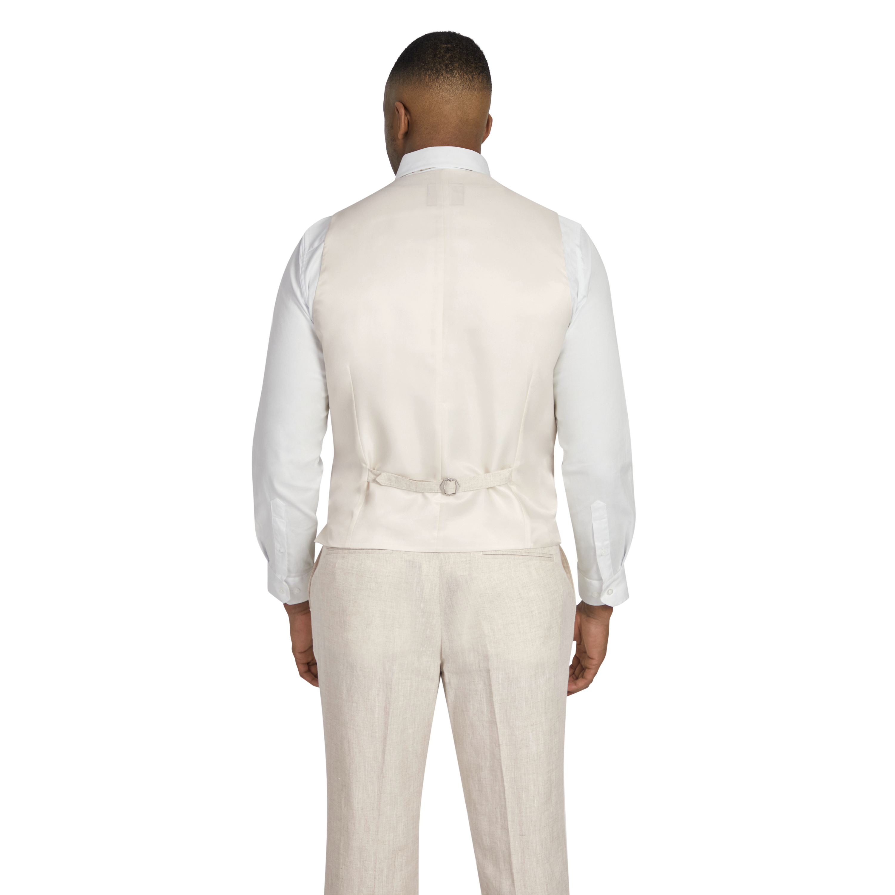 Natural Jude Linen Waistcoat