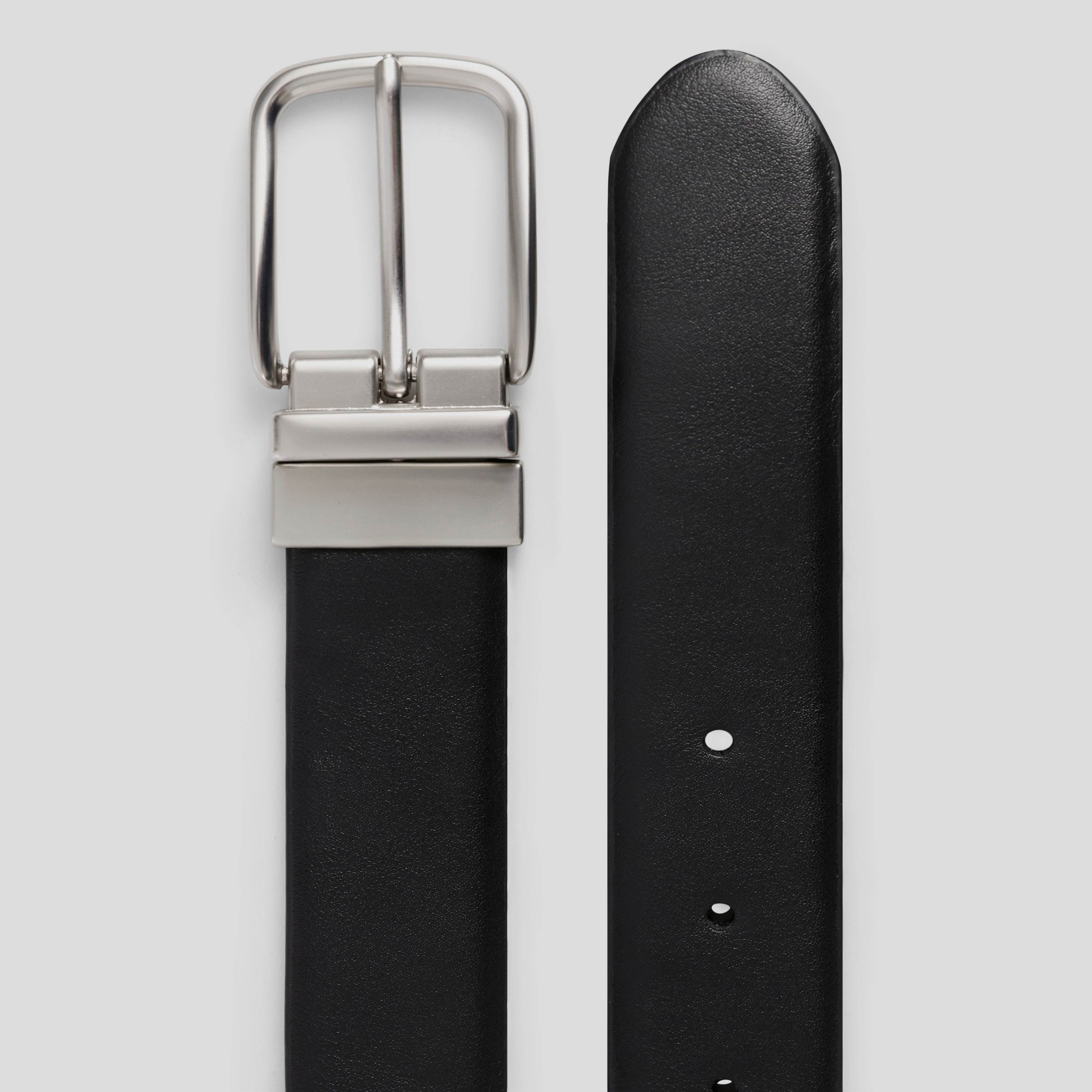 Black/Tan Leon Stretch Reversible Belt