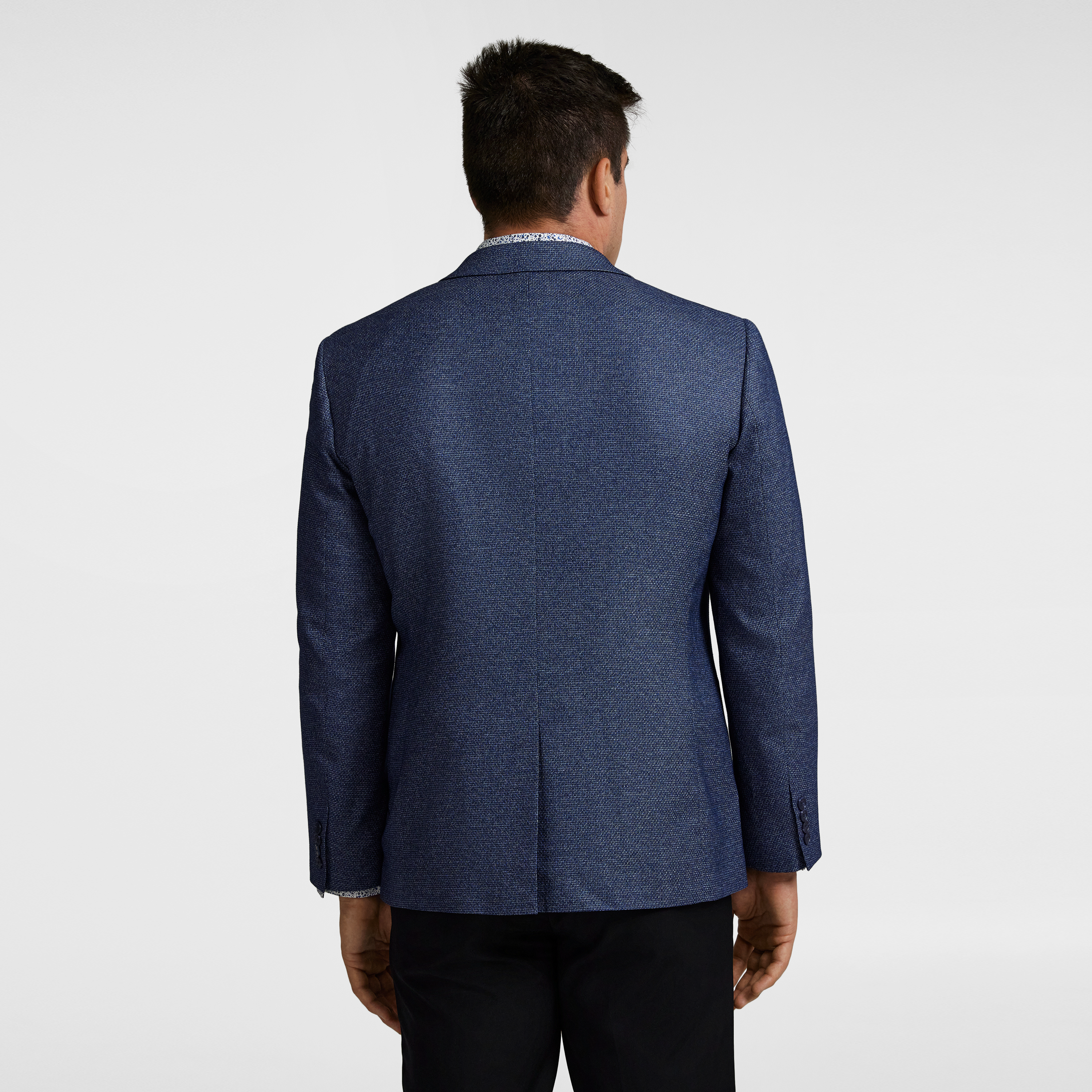 Blue Jasper Textured Stretch Blazer