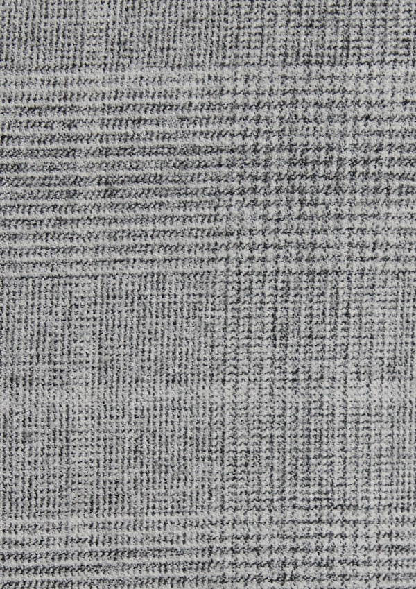 Grey Davis Check Stretch Blazer