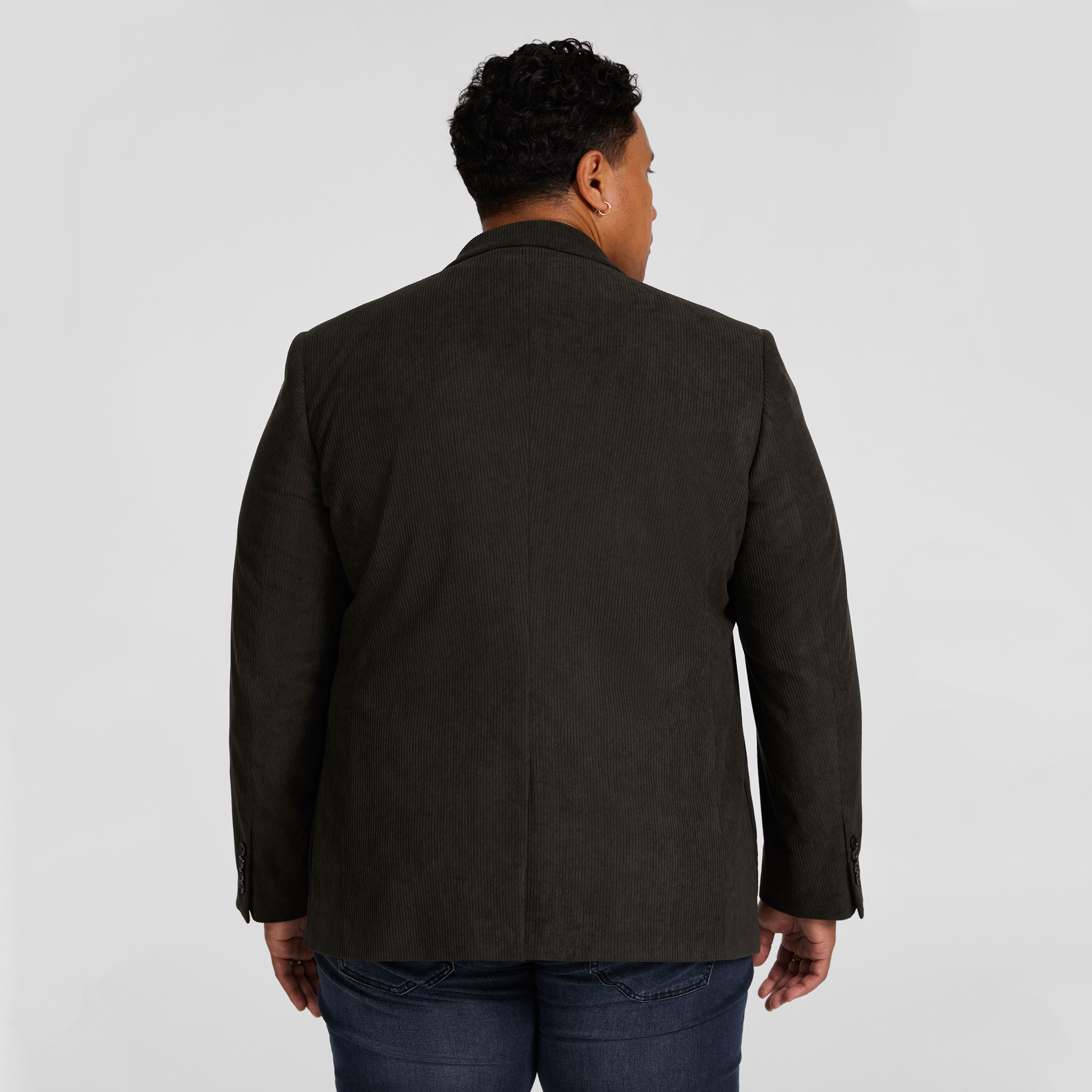 Dark Olive Douglas Cord Stretch Blazer