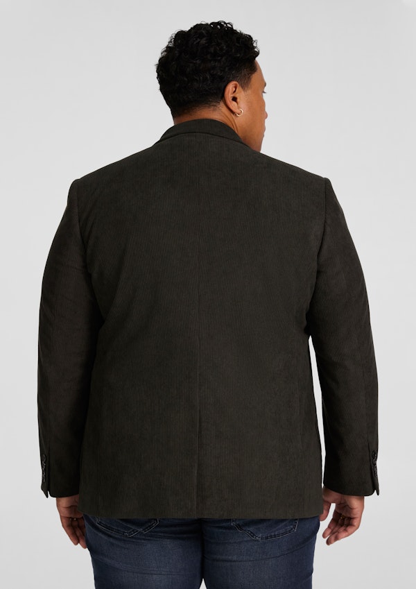 Dark Olive Douglas Cord Stretch Blazer