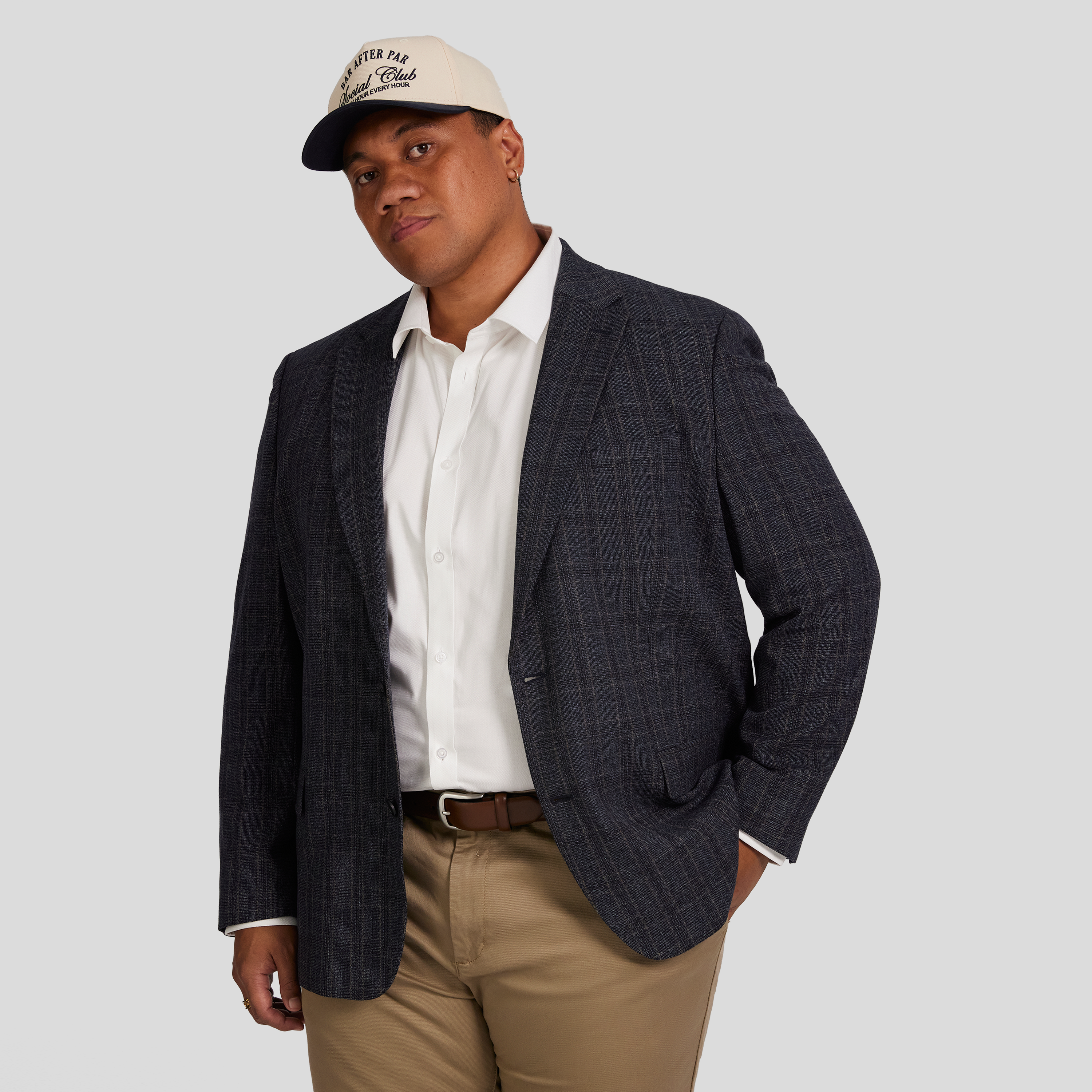 Heath Check Stretch Blazer