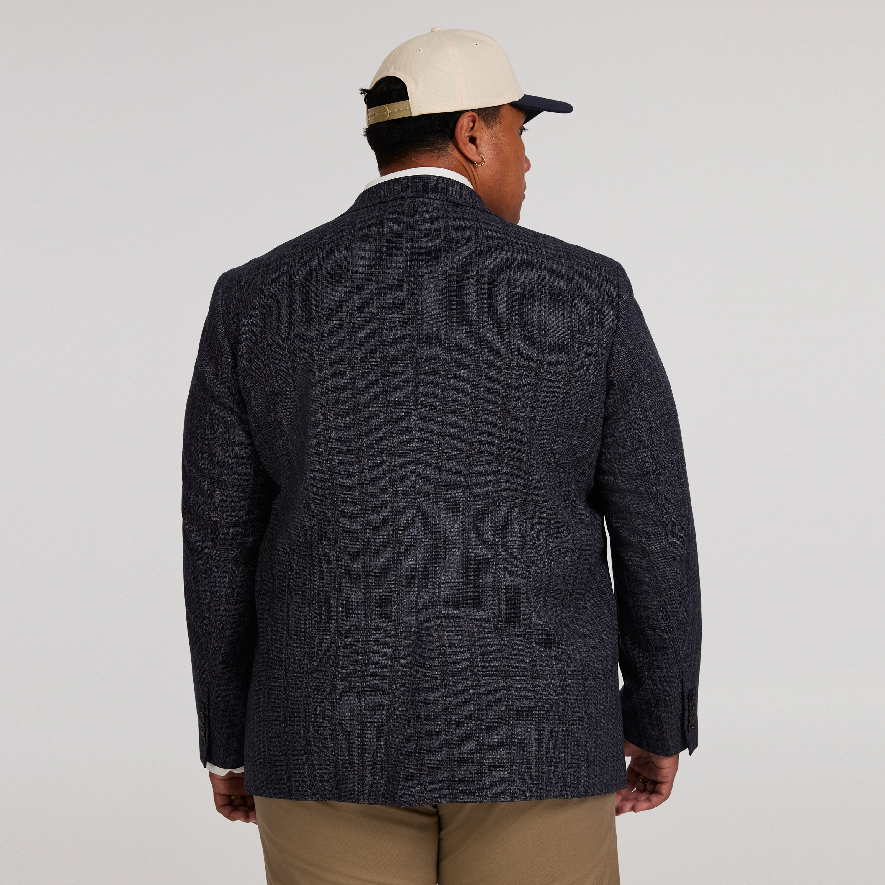 Steel Heath Check Stretch Blazer