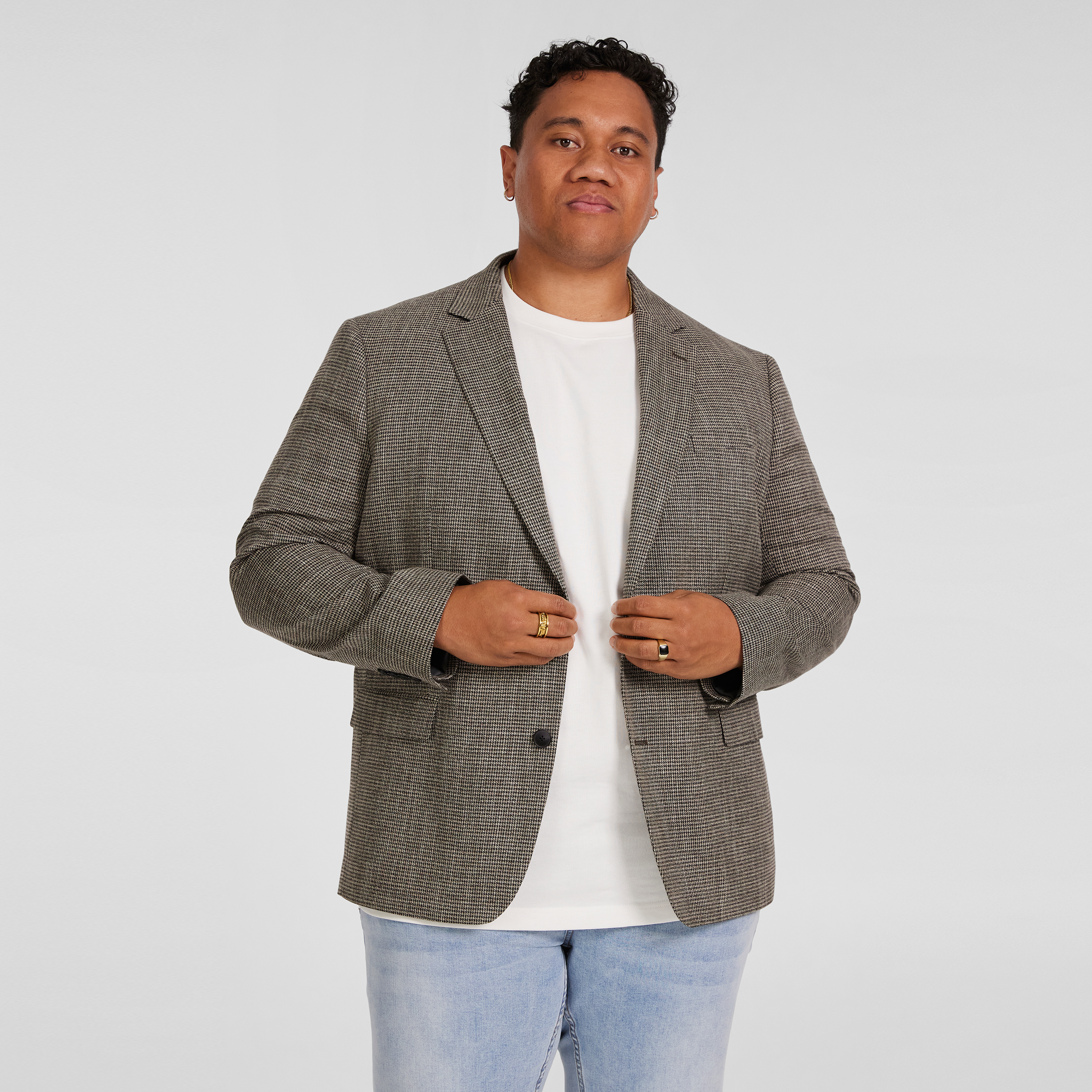Barker Check Stretch Blazer