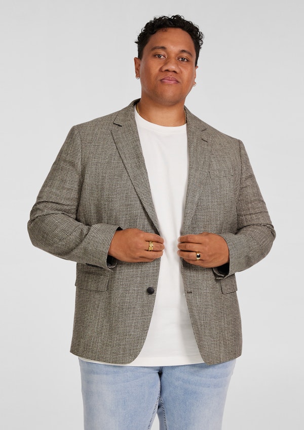 Barker Check Stretch Blazer