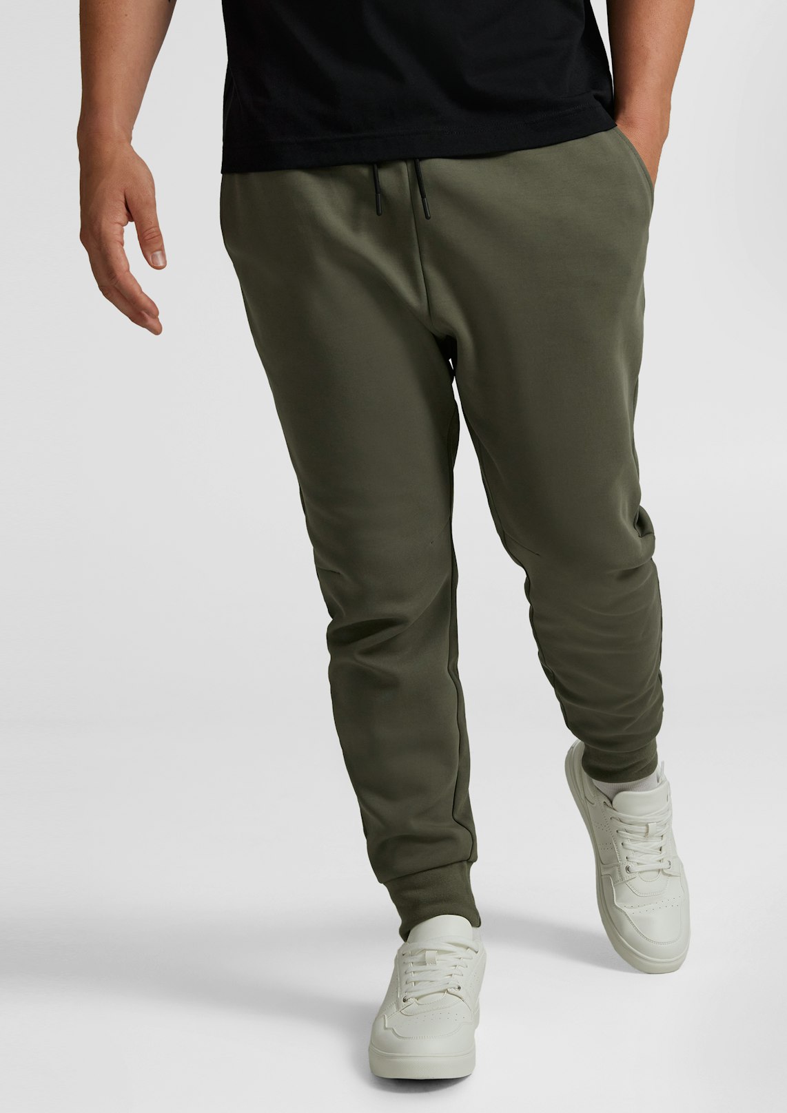 Khaki Athleisure Track Pant