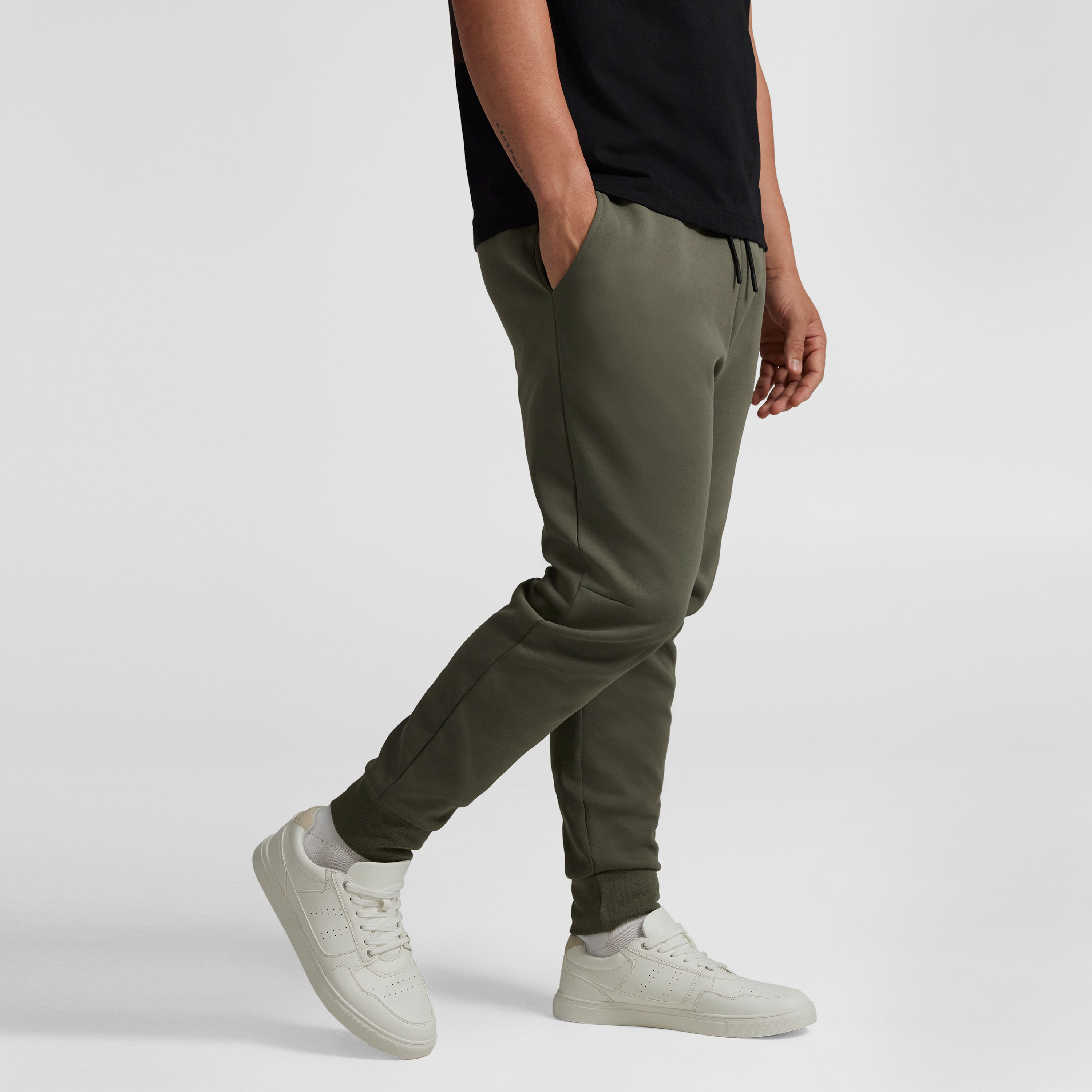 Khaki Athleisure Track Pant