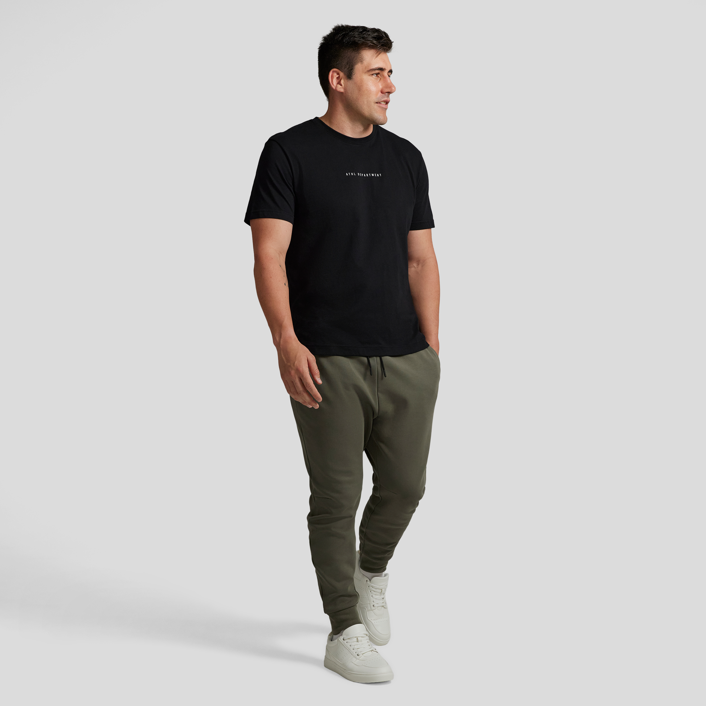 Khaki Athleisure Track Pant