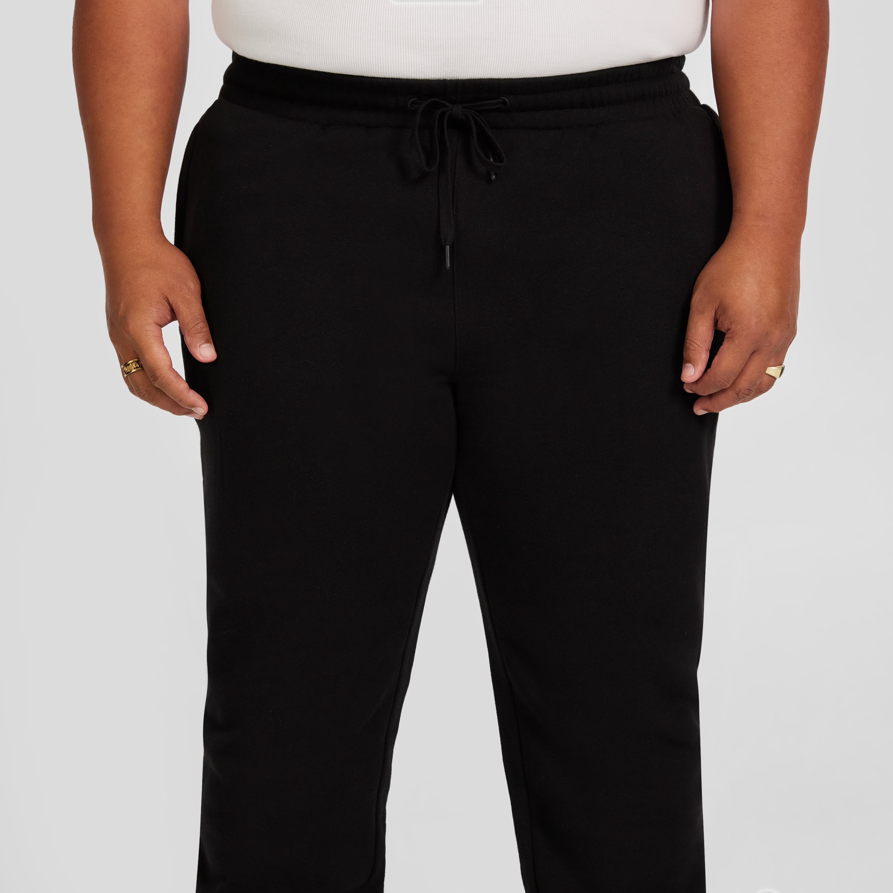 Black Maddox Fleece Track Pant