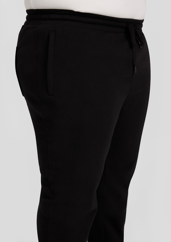 Black Maddox Fleece Track Pant
